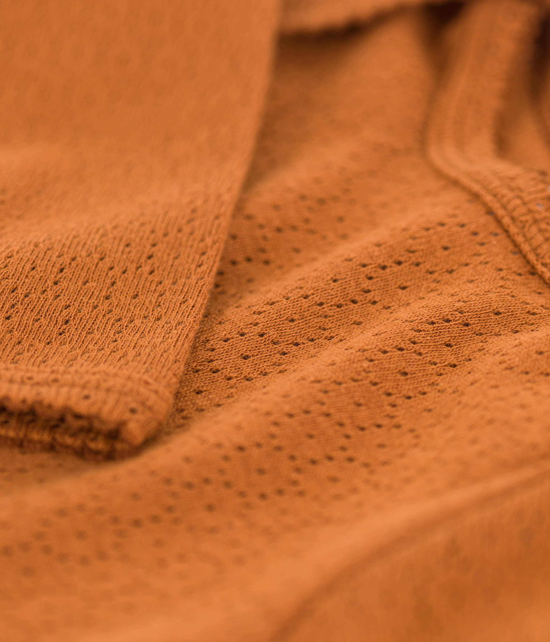 Babies' Long-Sleeved Openwork Bodysuit