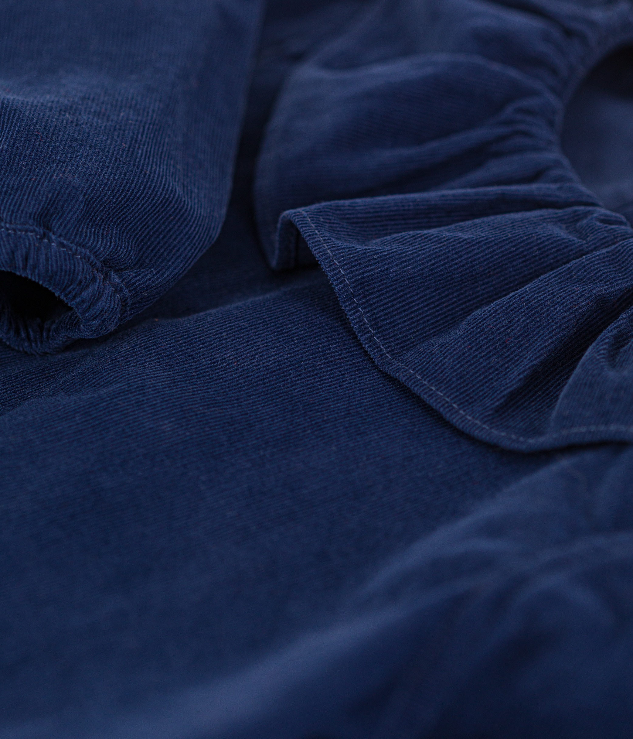 Babies' Super Fine Velour  Long-Sleeved Blouse