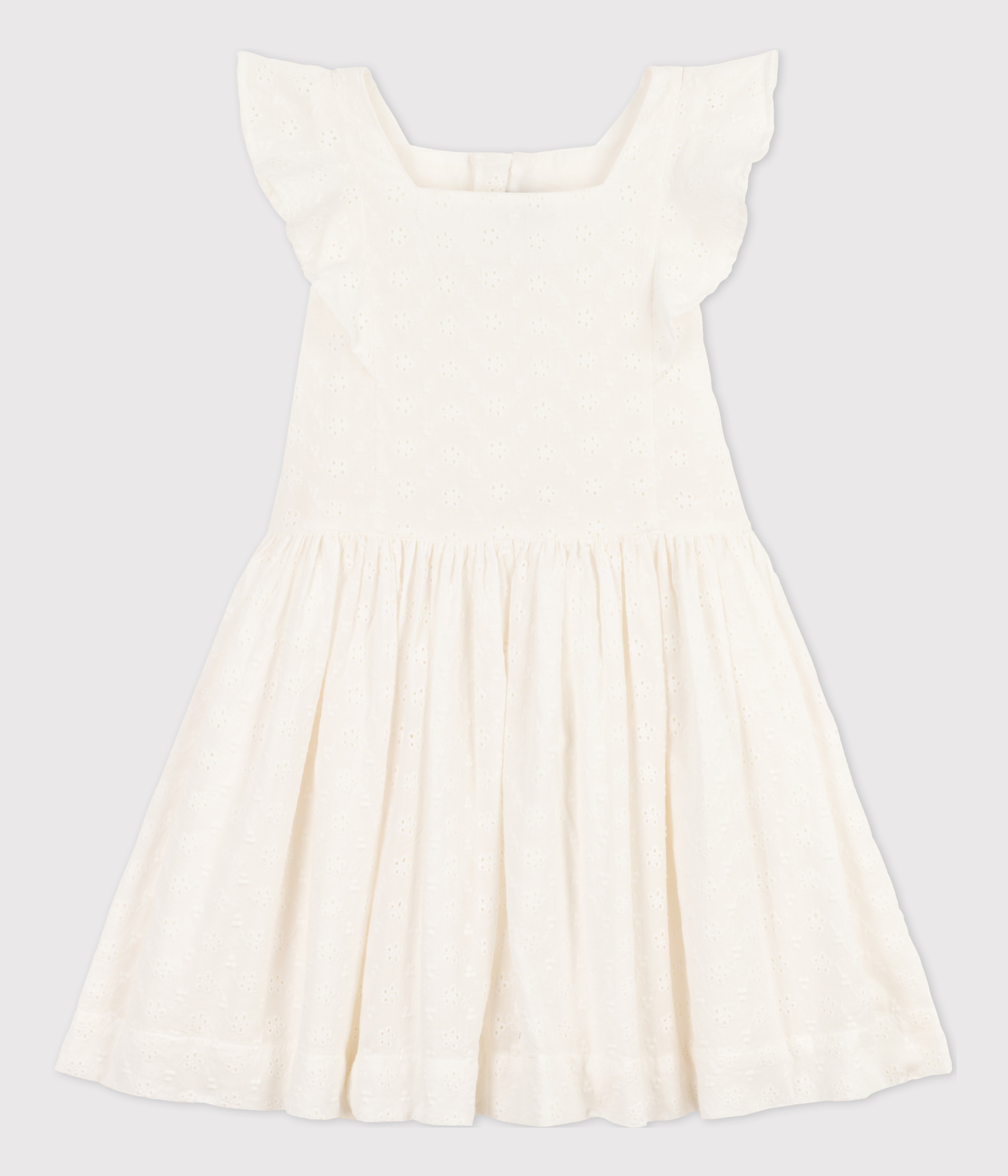 Girls' Eyelet Embroidery Dress