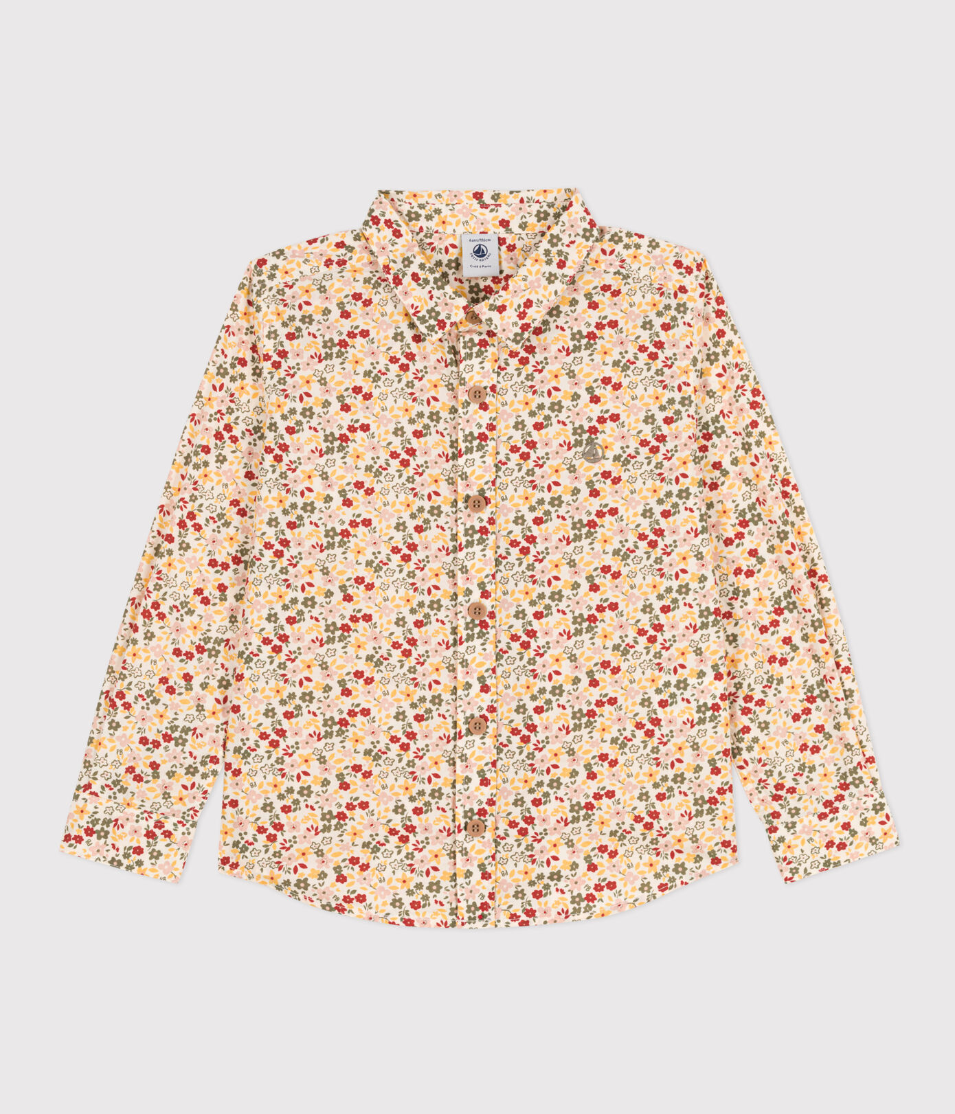 Boys' Poplin Print Shirt