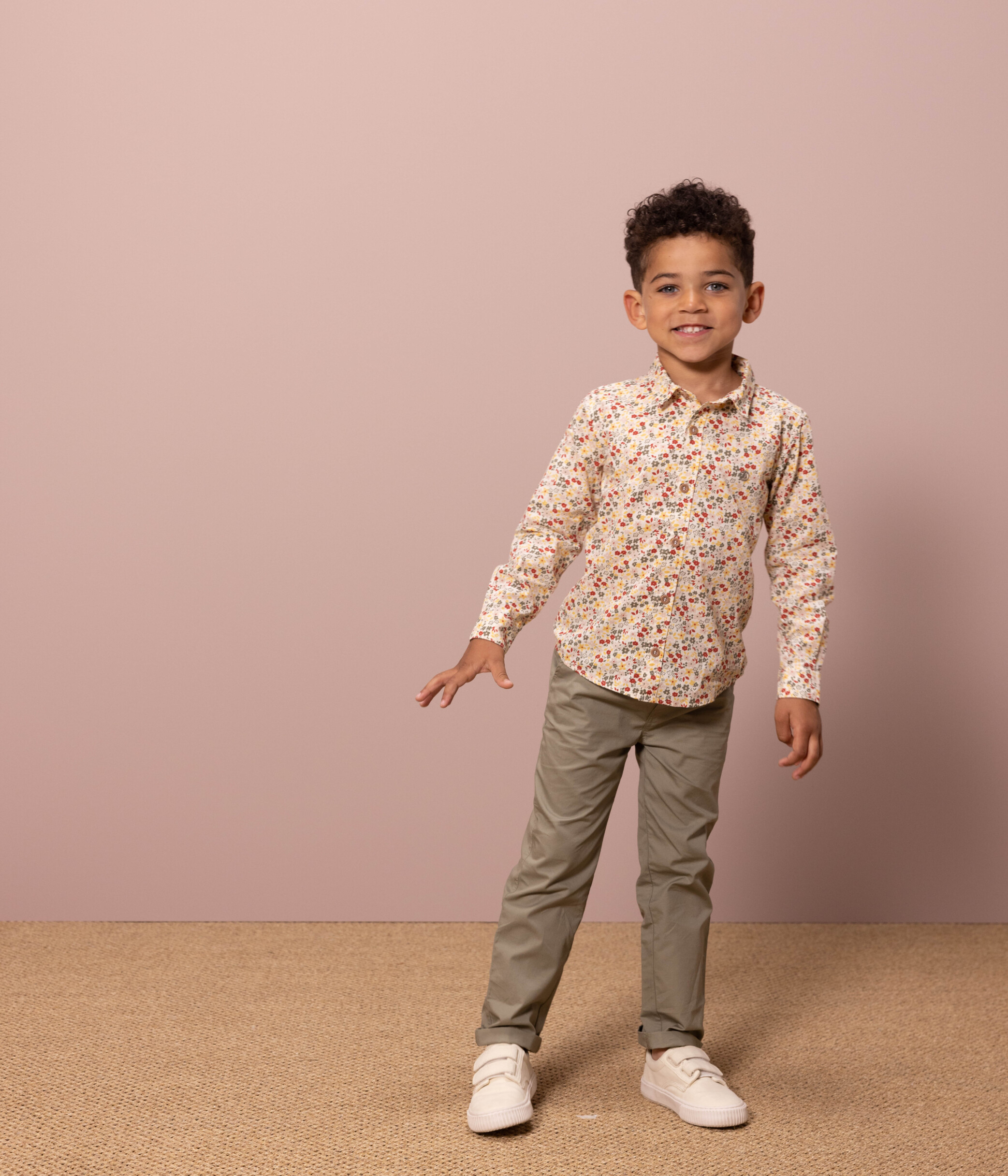 Boys' Poplin Print Shirt