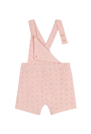 Babies' Broderie Anglaise Dungaree Shorts