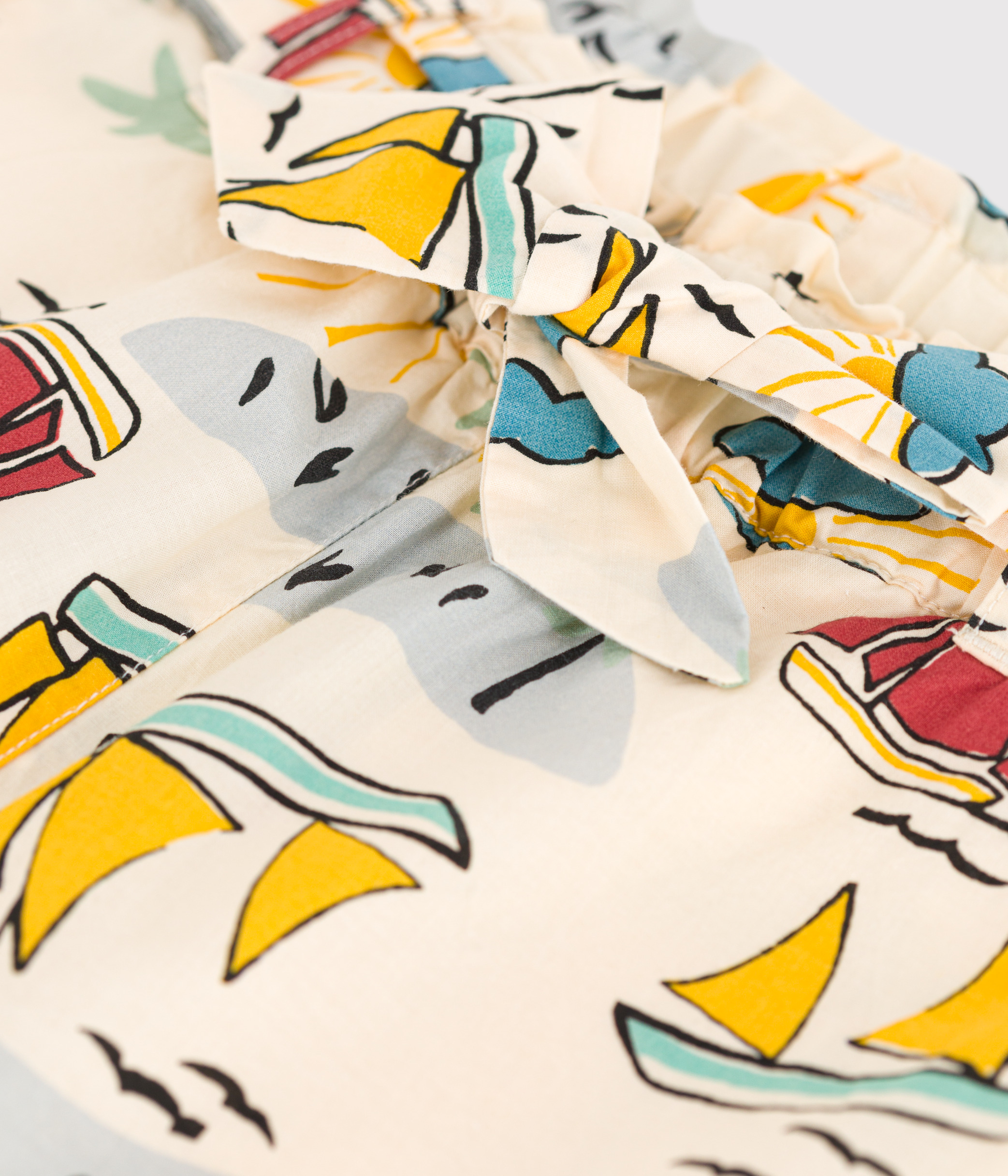 Girls' Patterned Poplin Shorts