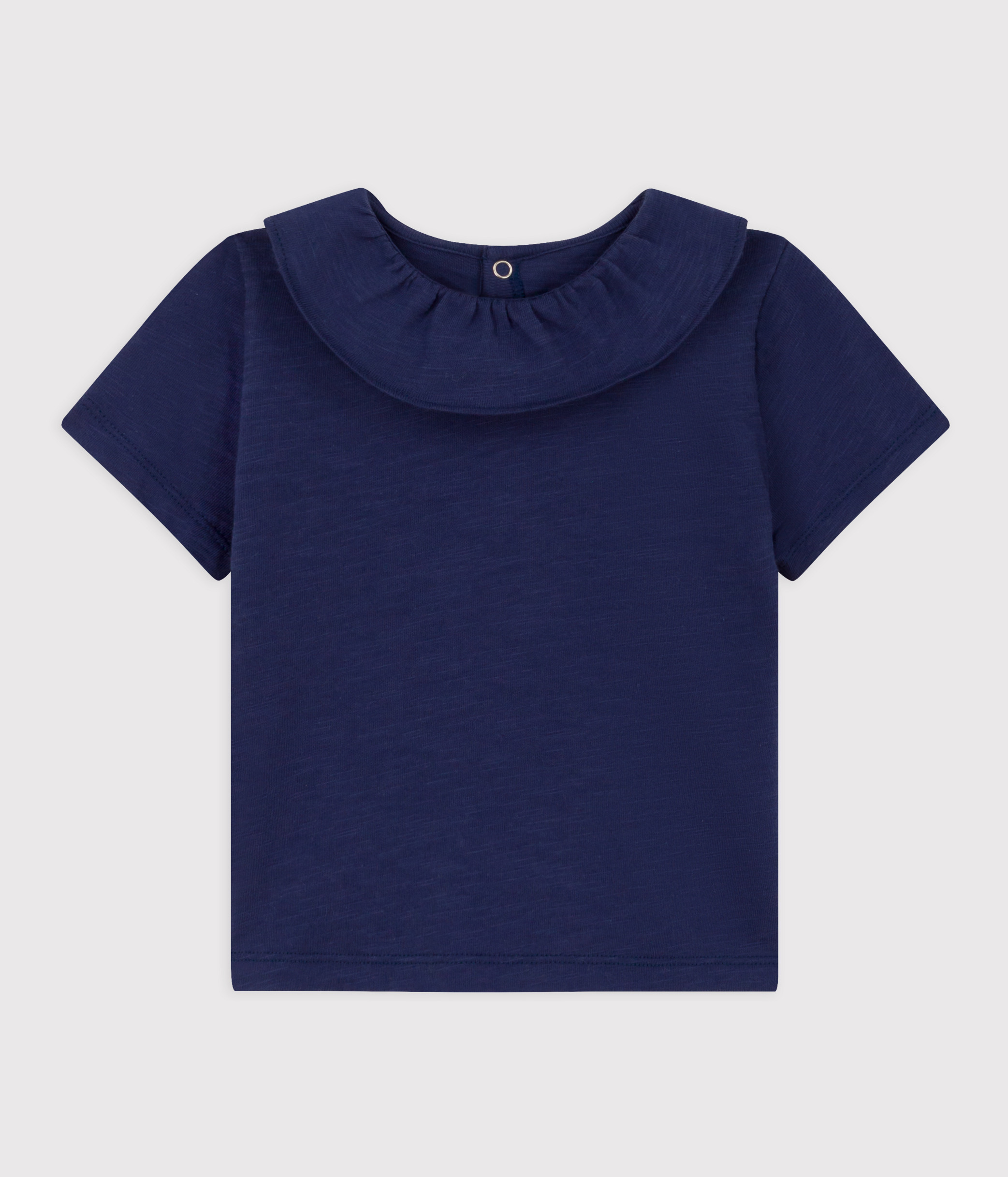 Babies' Short-Sleeved Slub Jersey Blouse