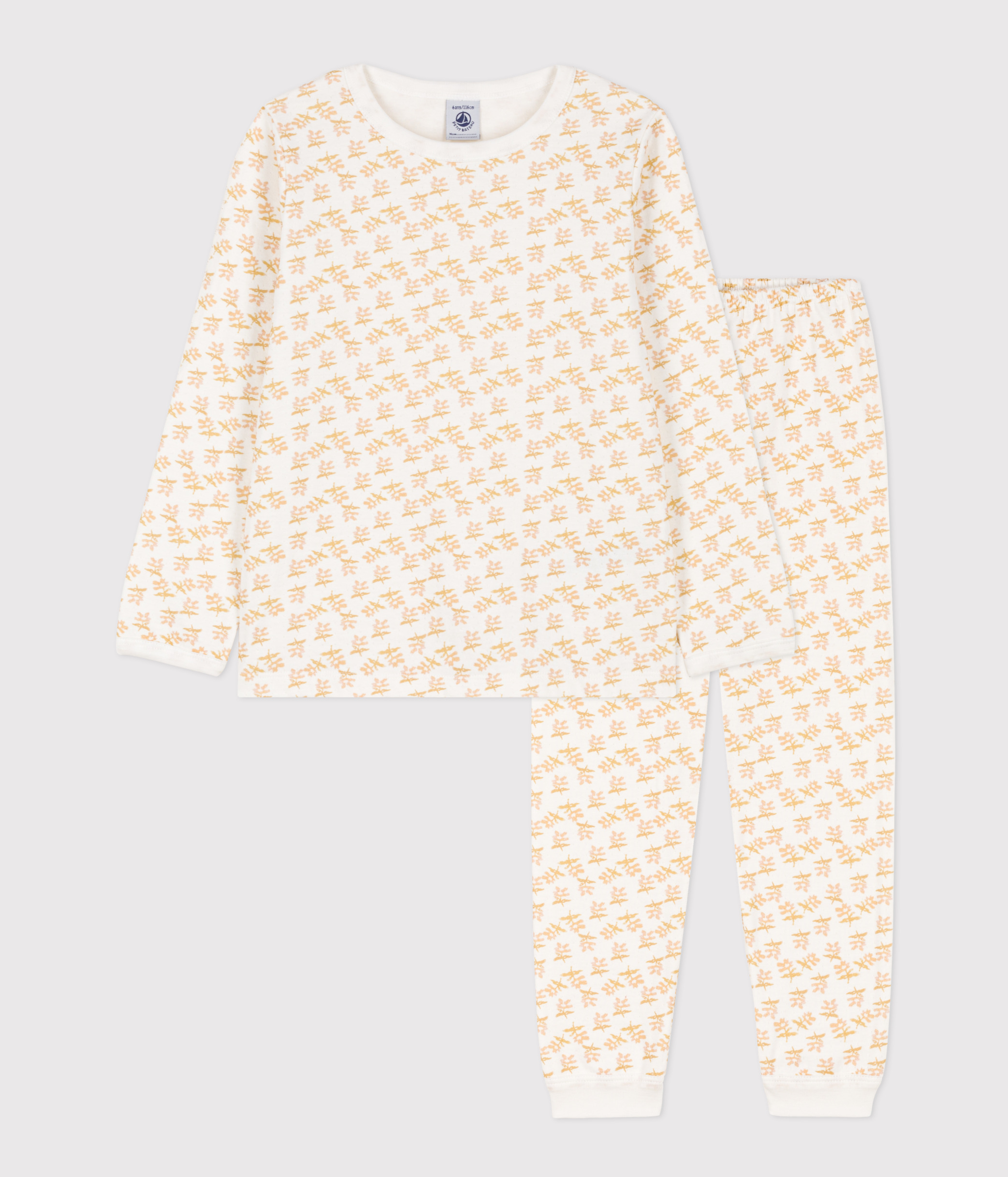 Girls' Floral Tube Knit Pyjamas