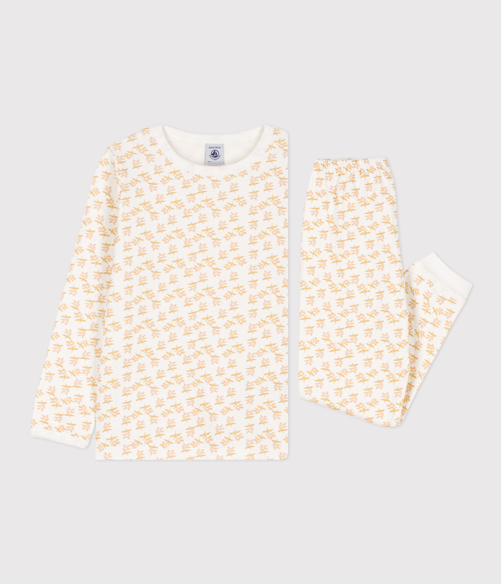 Girls' Floral Tube Knit Pyjamas