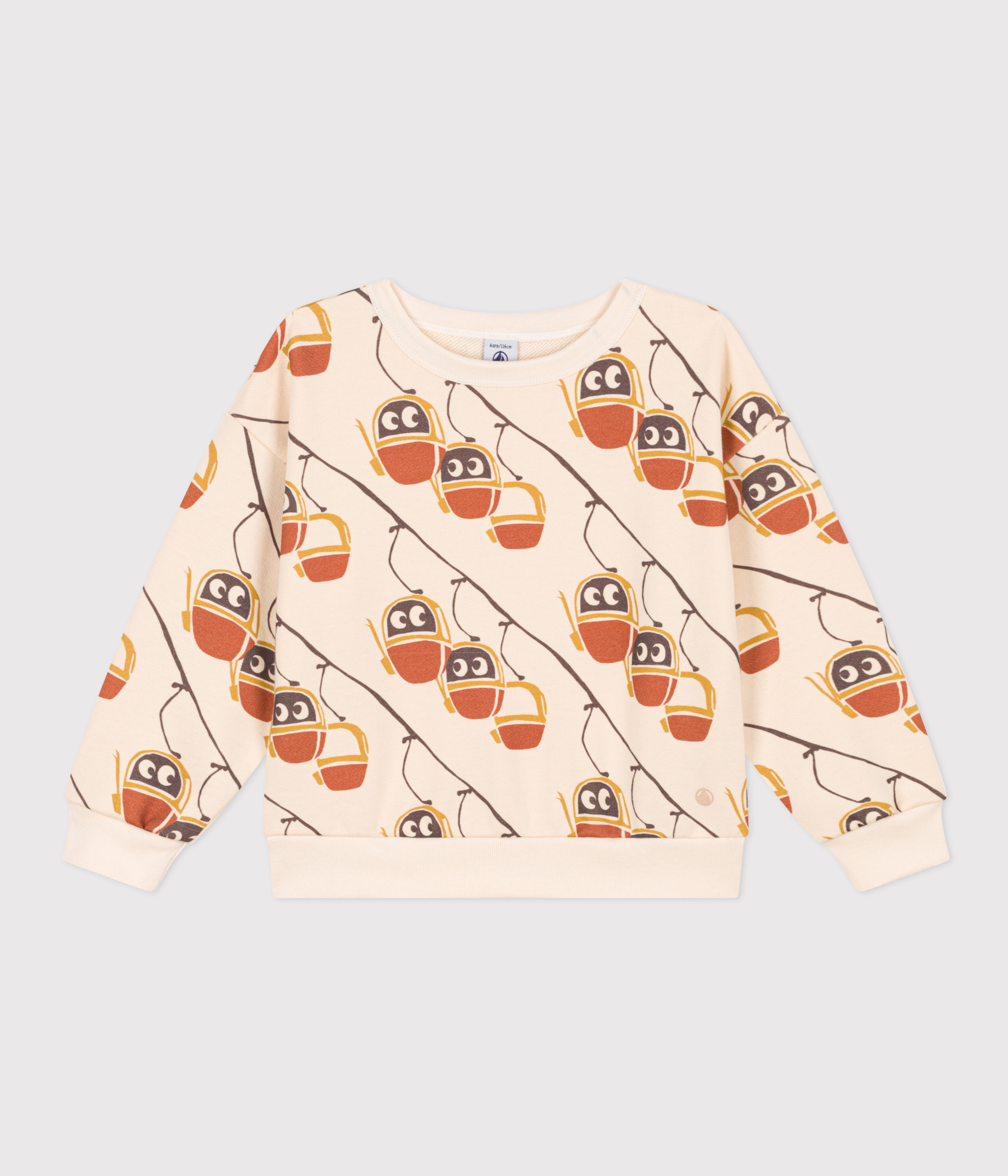 Children's unisex printed fleece sweatshirt