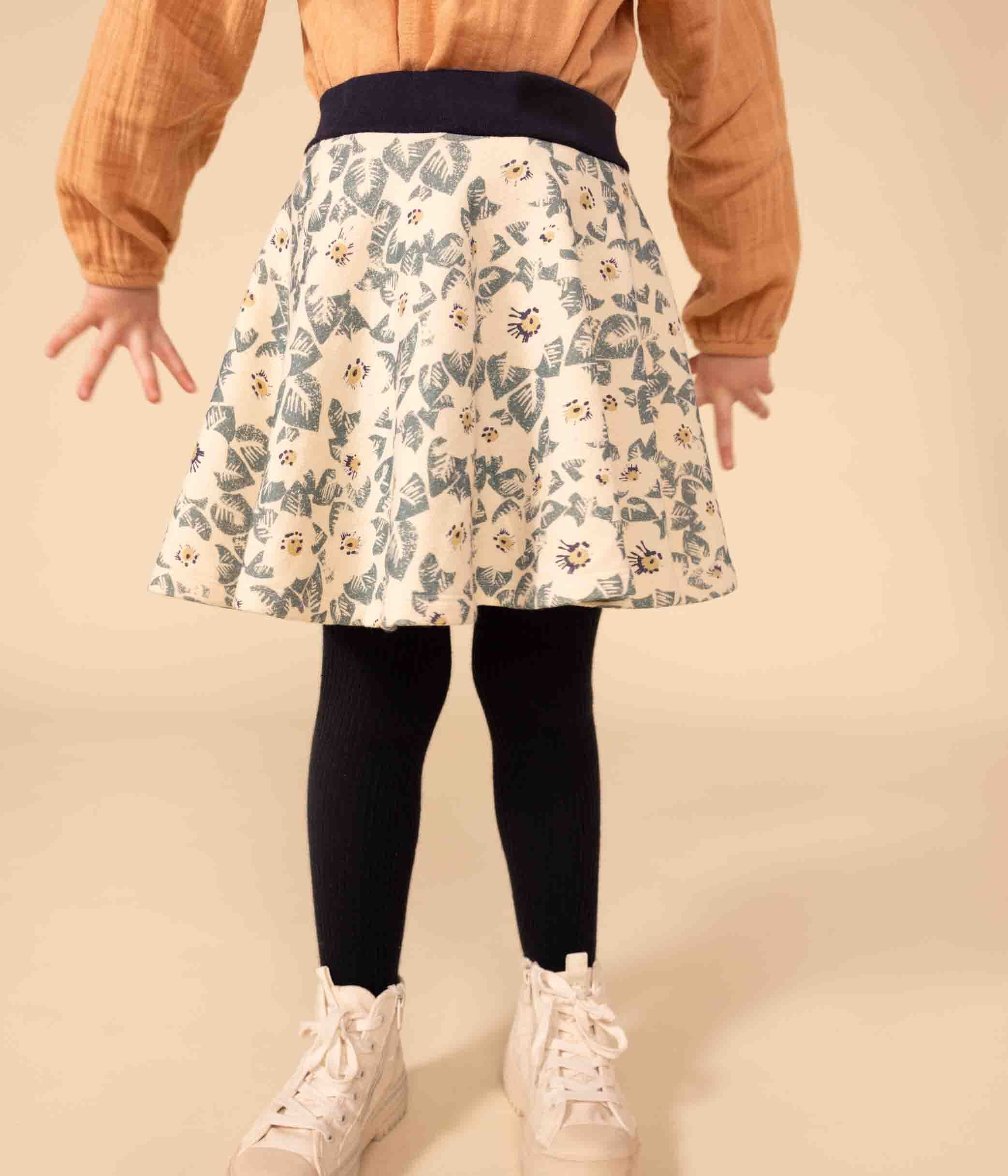 Girls' brushed fleece skirt