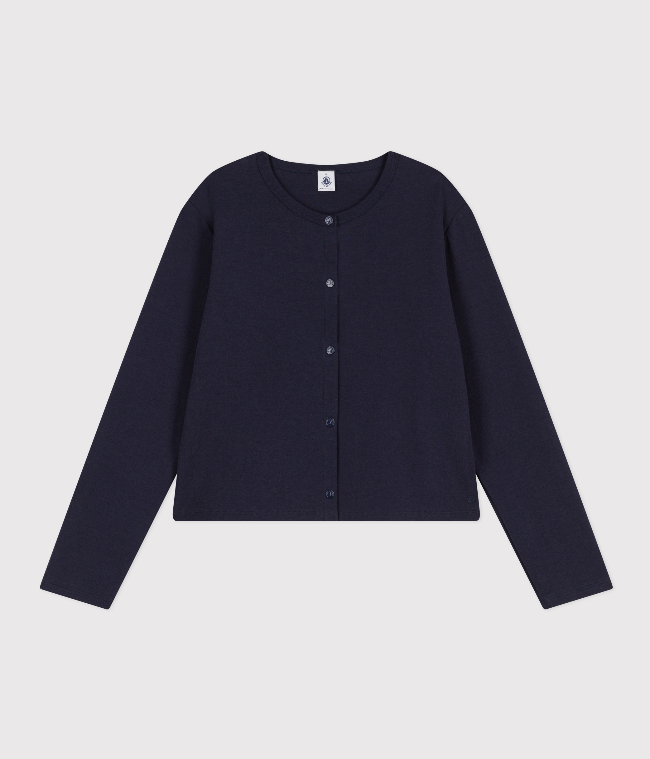 Women's Cotton Poppered Cardigan