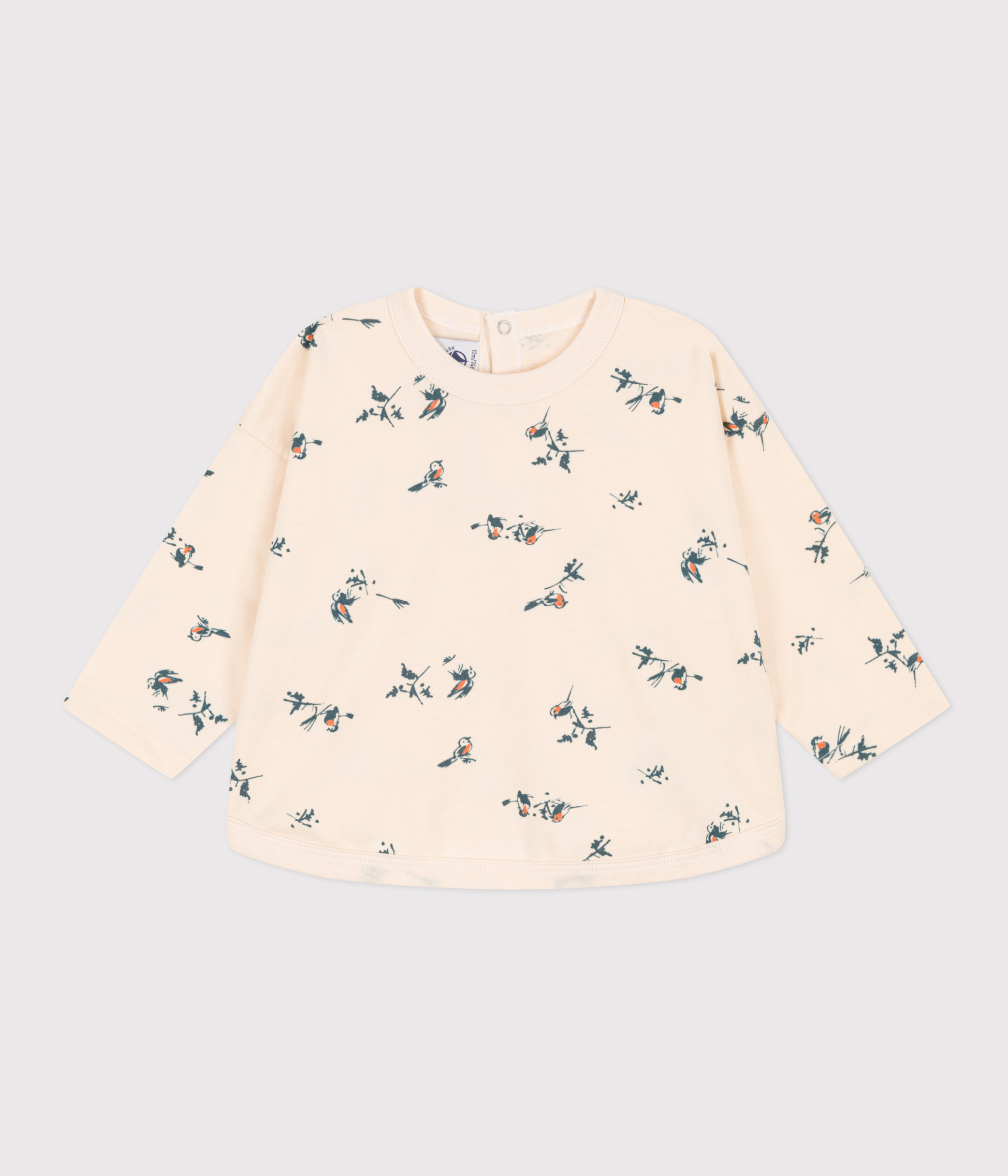 Babies' Patterned Long-Sleeved Jersey T-Shirt