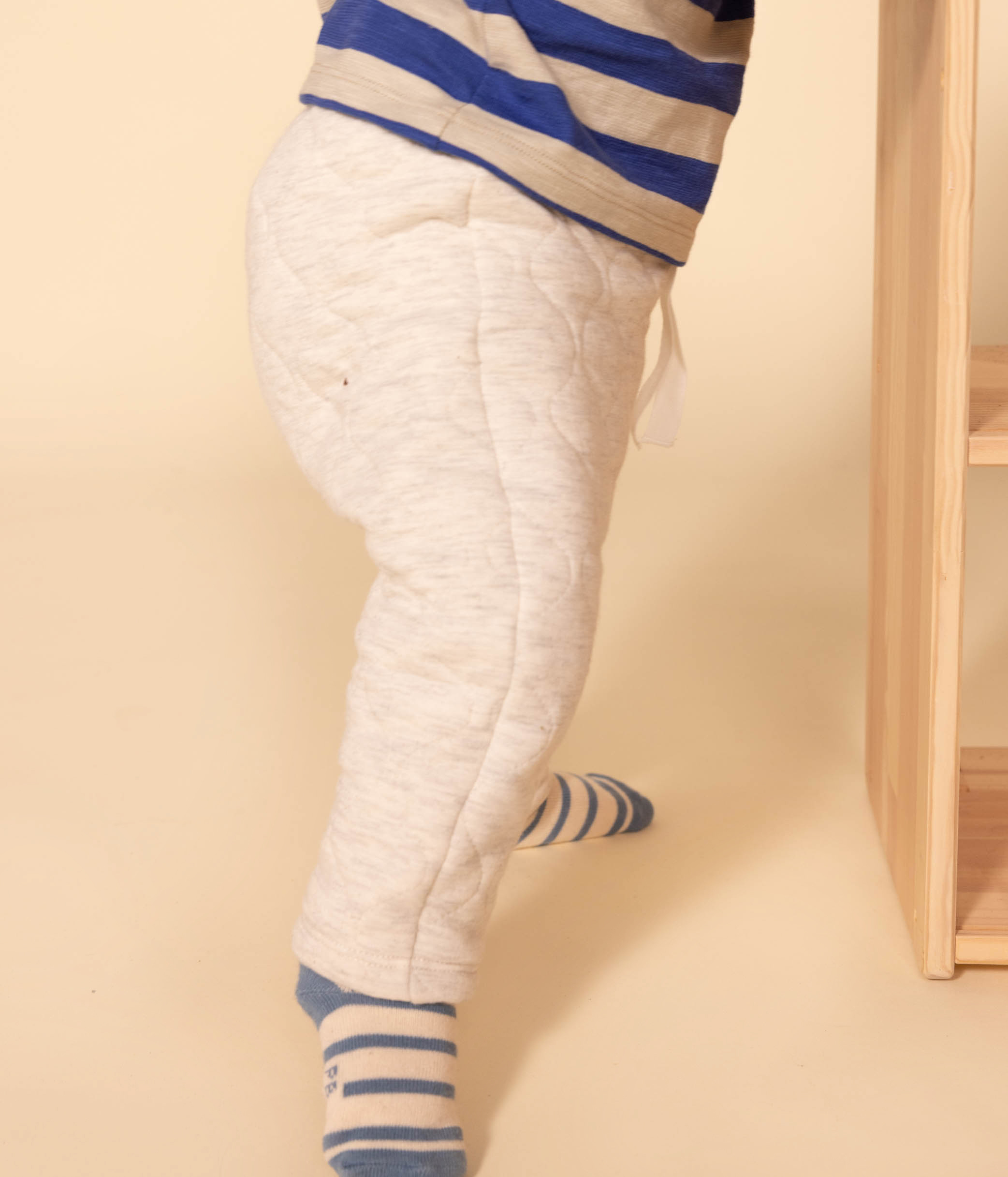 Babies' Quilted Tube Knit Trousers
