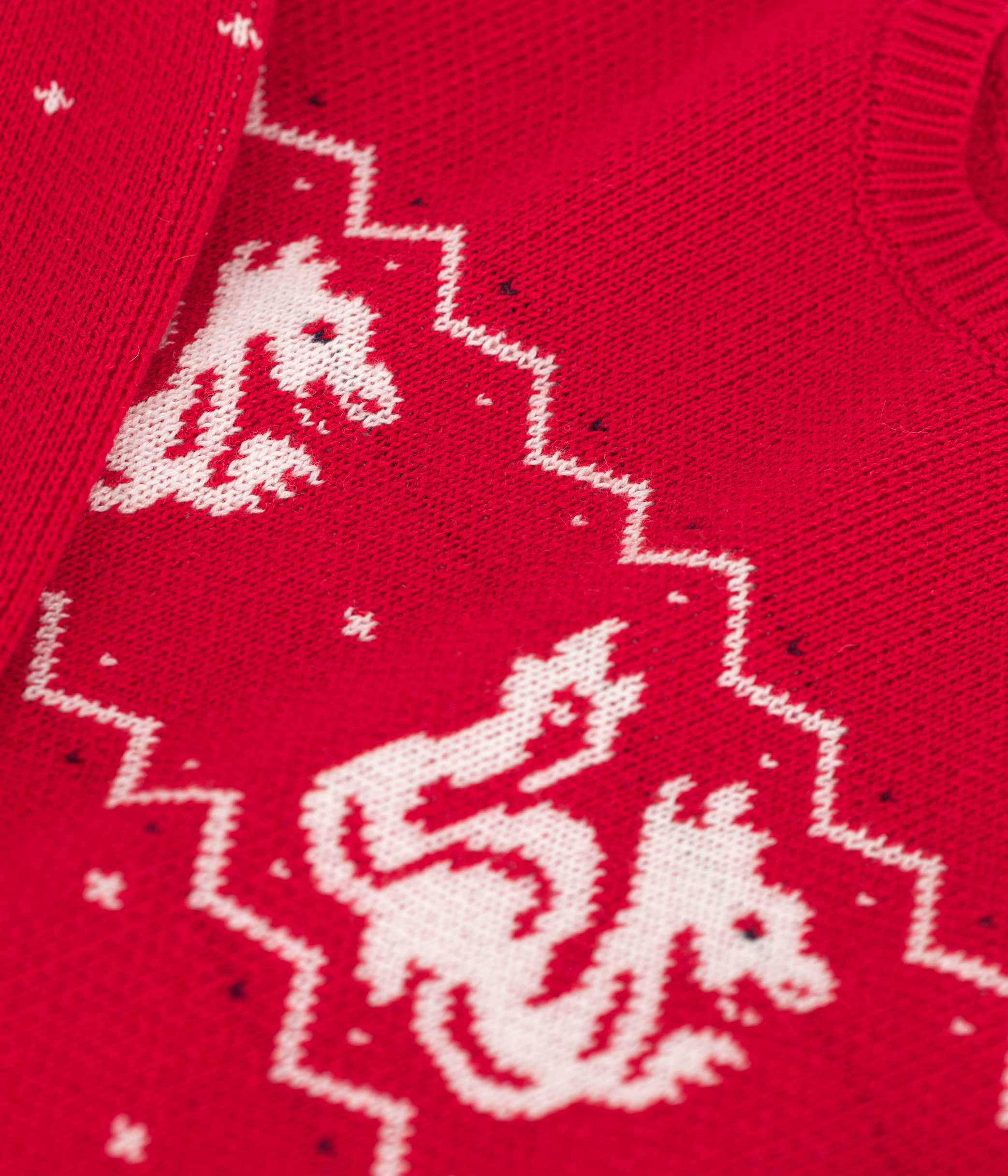 Boys' wool and cotton pullover