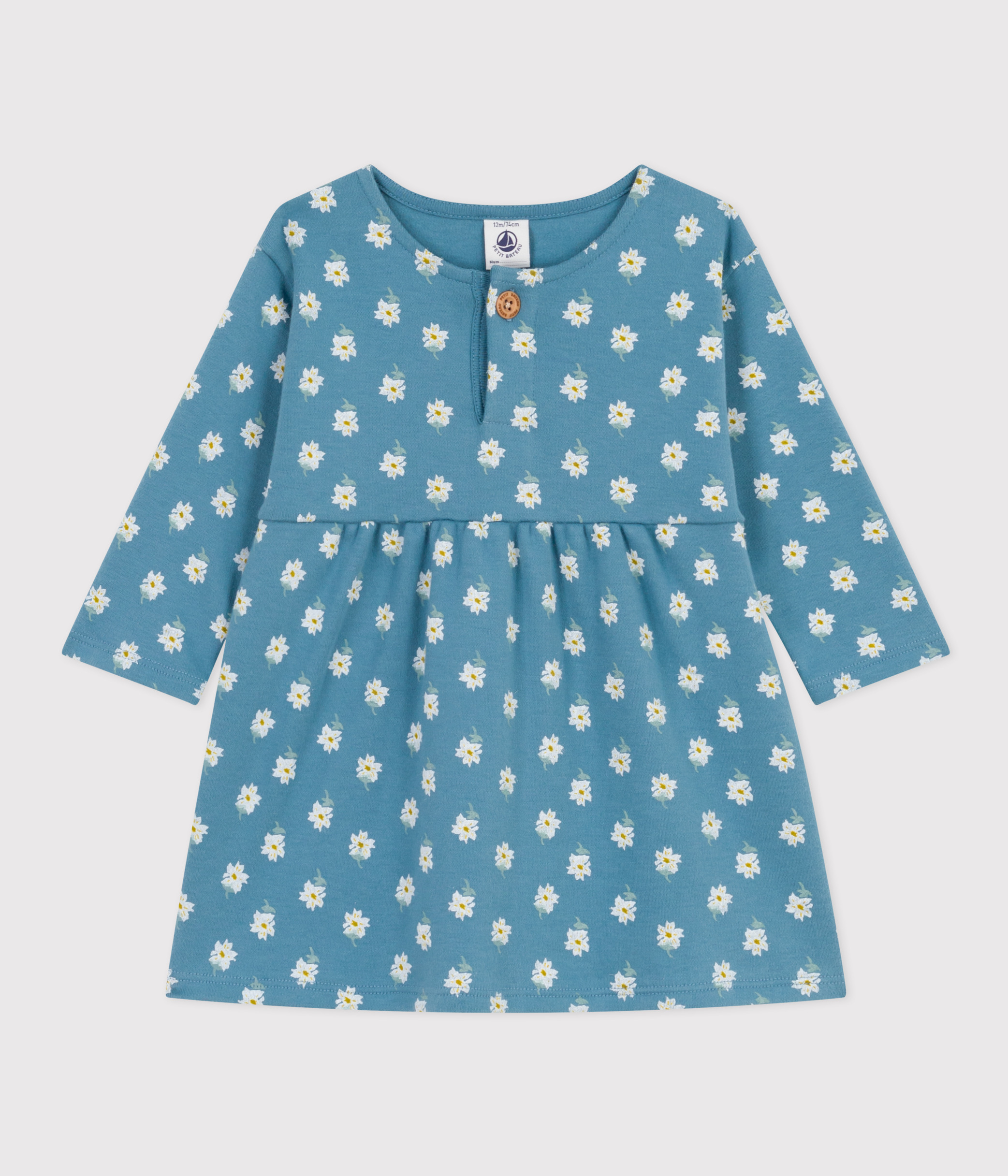 Babies' Long-Sleeved Thick Jersey Dress