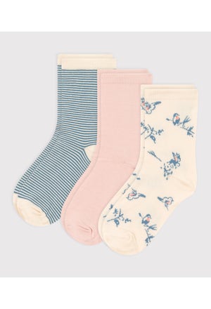 Girls' Bird Themed Socks - 3-Pack