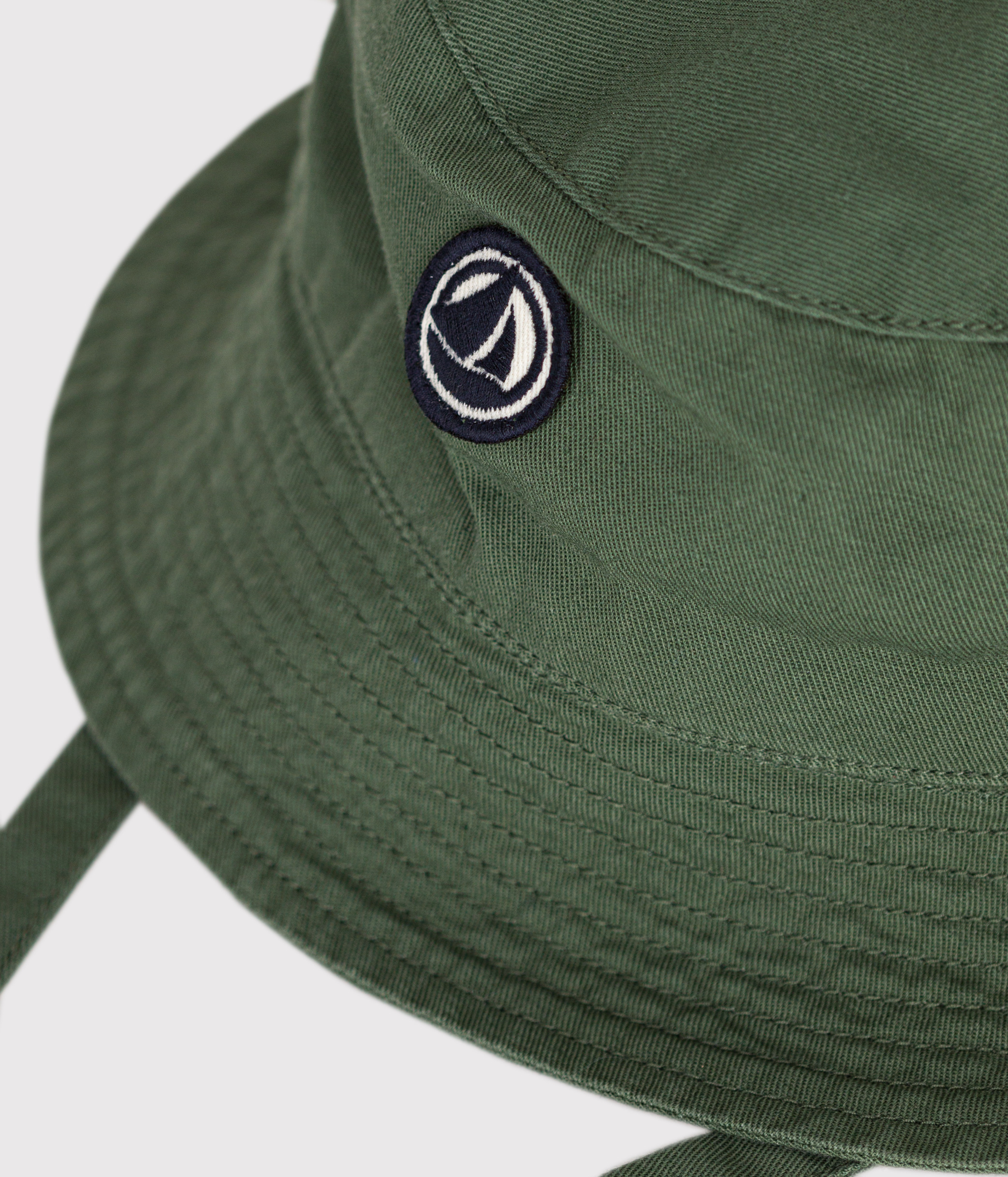 Babies' Plain Cotton Tie-on Bucket Hat