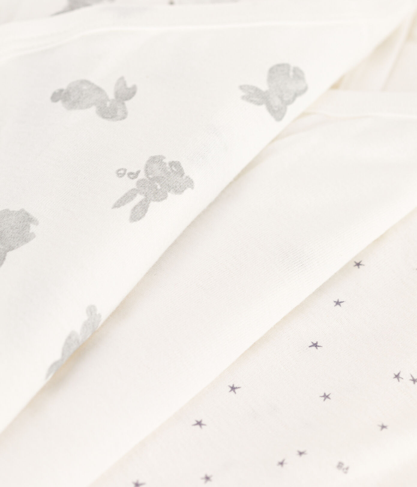 Wrapover short-sleeved rabbit themed bodysuits - Pack of 3