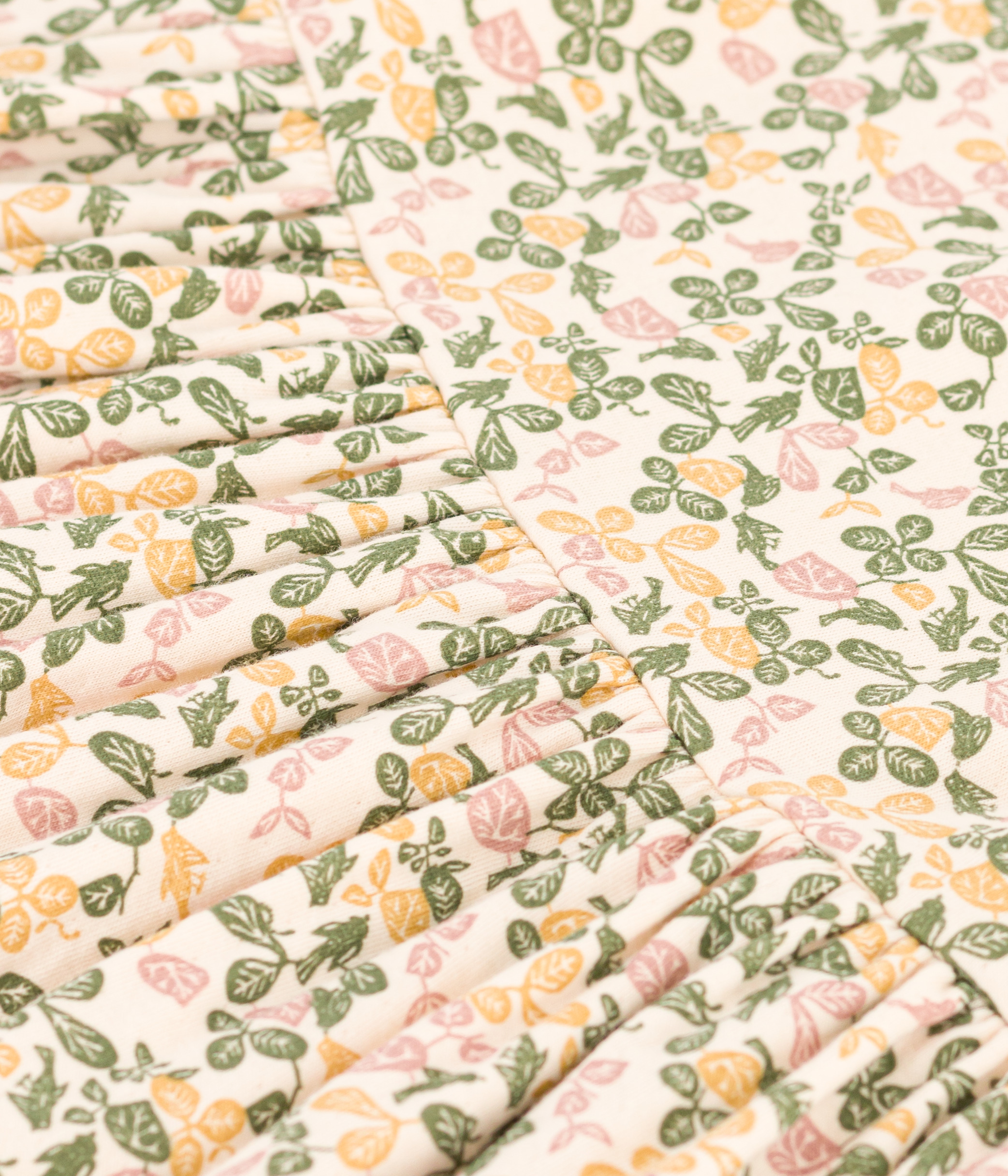 Girl's Short-sleeved Printed Cotton Dress