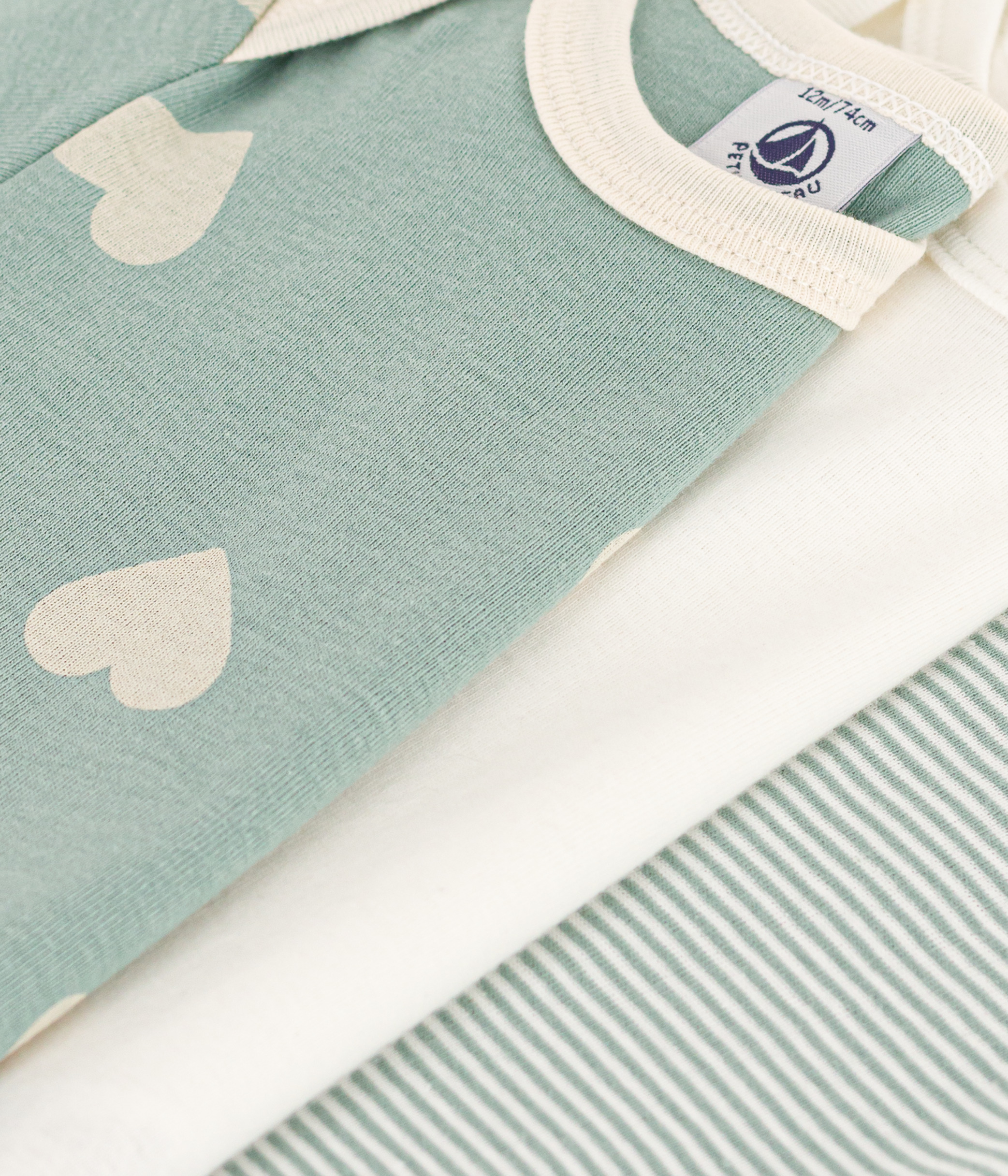 Babies' Short-sleeved Cotton Bodysuits - 3-Pack