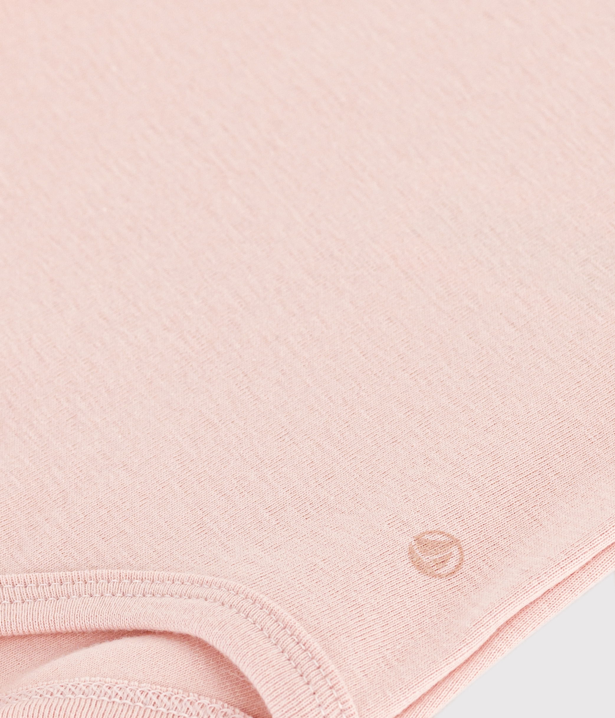 Babies' Short-Sleeved Cotton Bodysuit With Ruffle Collar