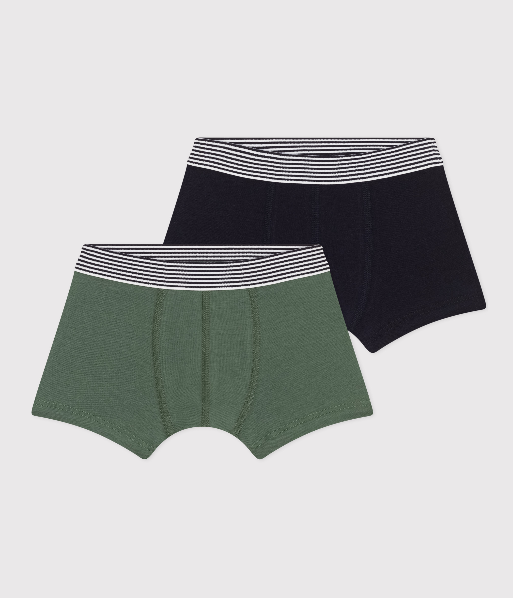 Children's Cotton and Elastane Boxer Shorts - 2-Pack