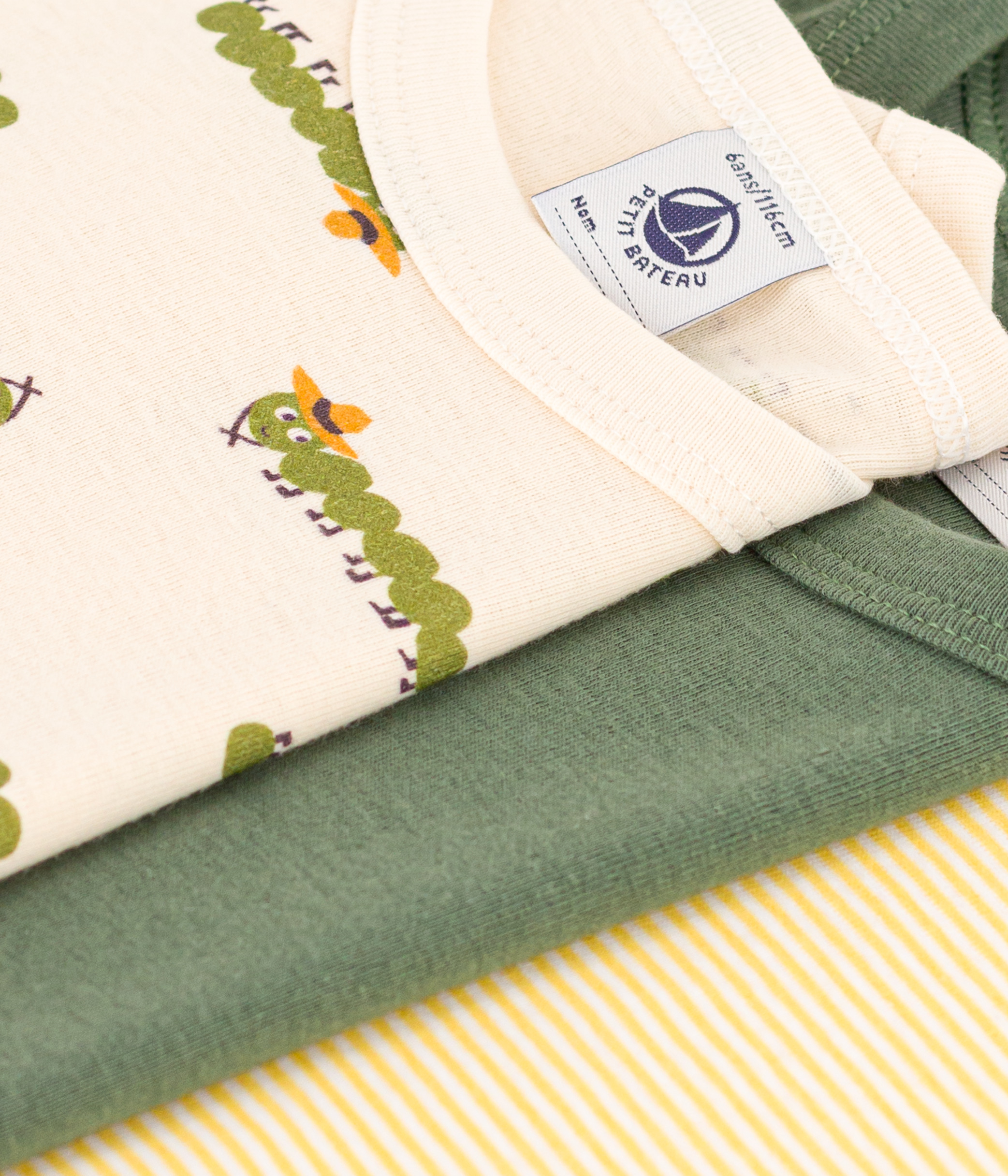 Children's Short-Sleeved Cotton T-shirts - 3-Pack
