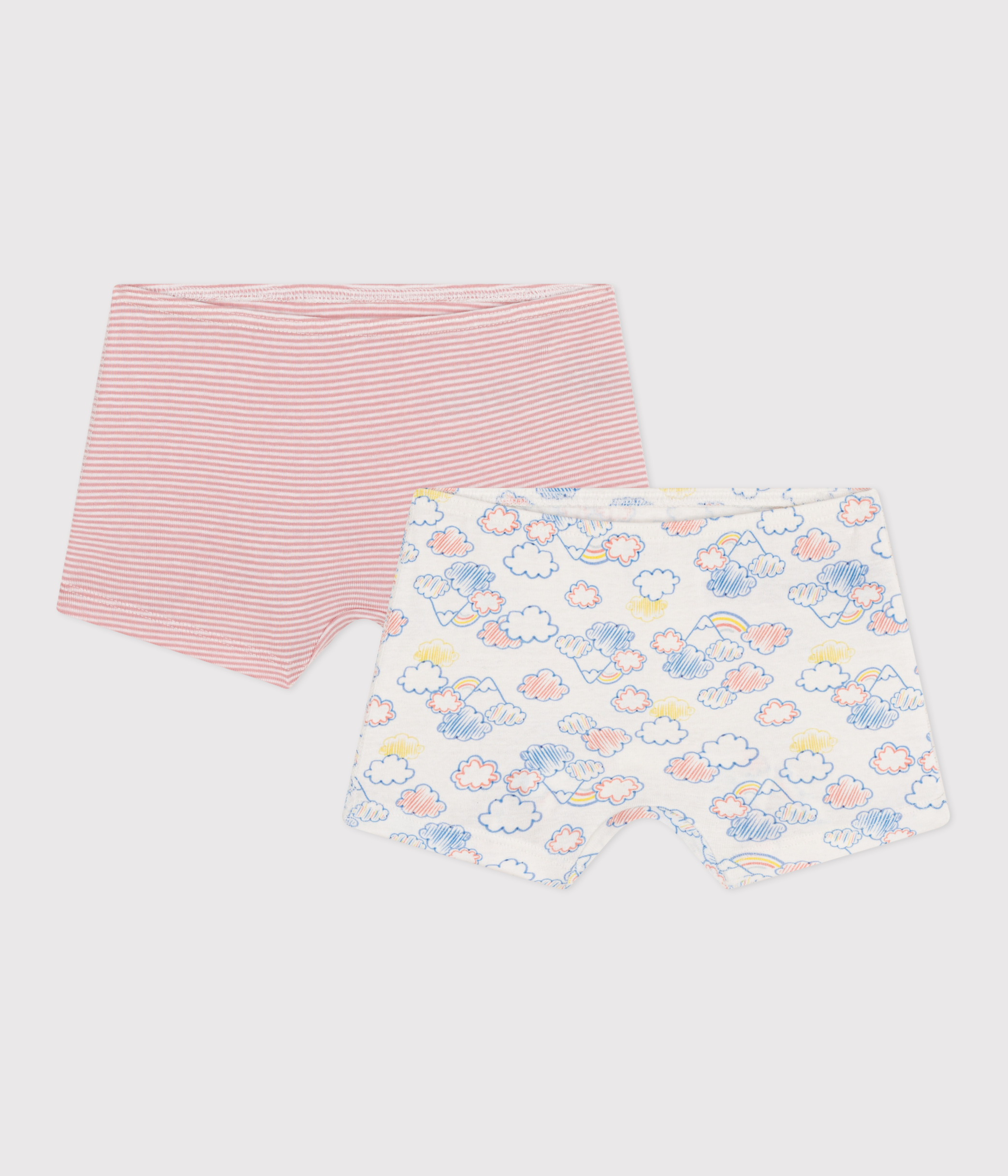 Children's Rainbow Pattern Cotton Hipsters- 2-Pack