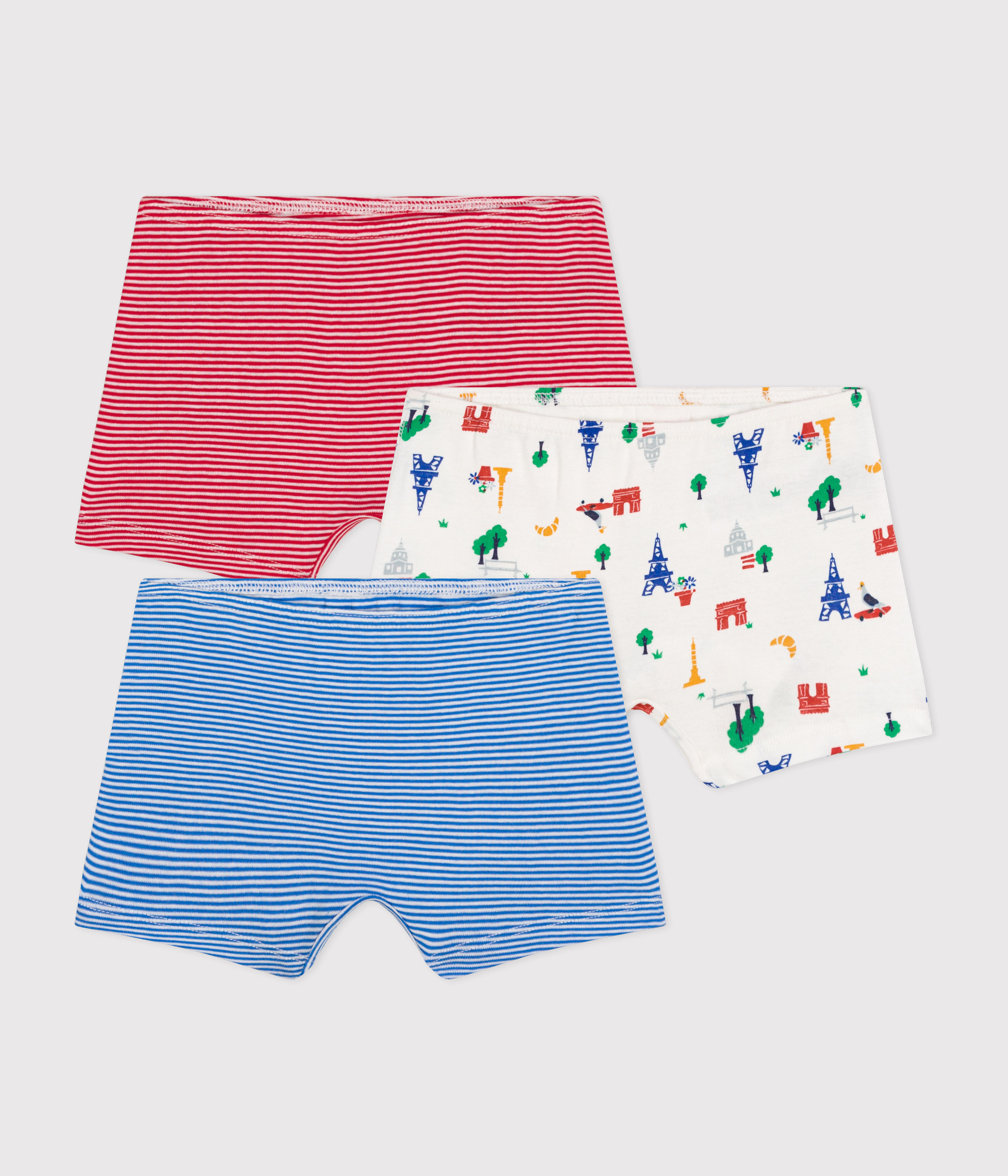 Children's Paris Design Cotton Hipsters- 2-Pack