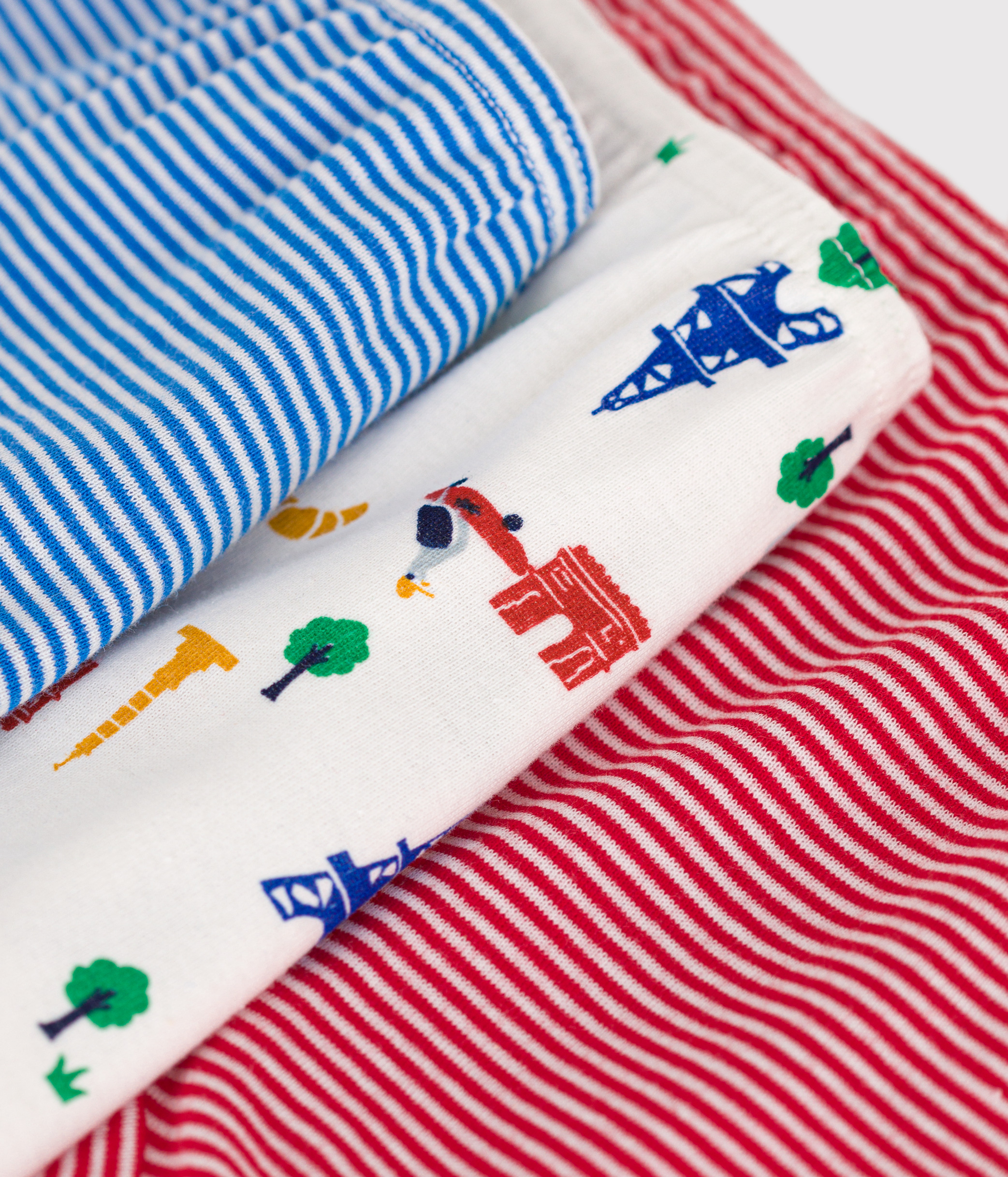 Children's Paris Design Cotton Hipsters- 2-Pack