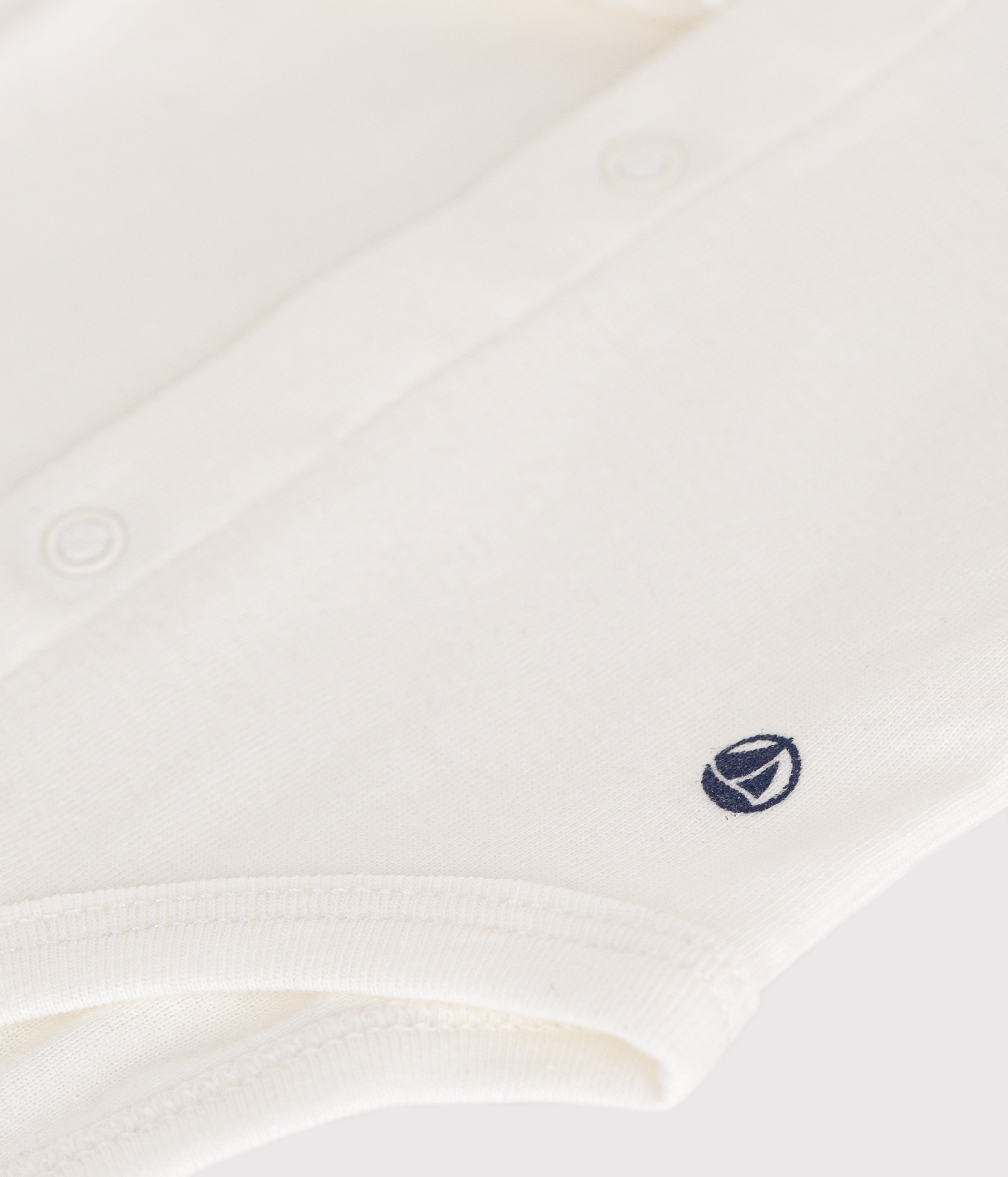 Babies' Long-Sleeved Cotton Bodysuit With Collar