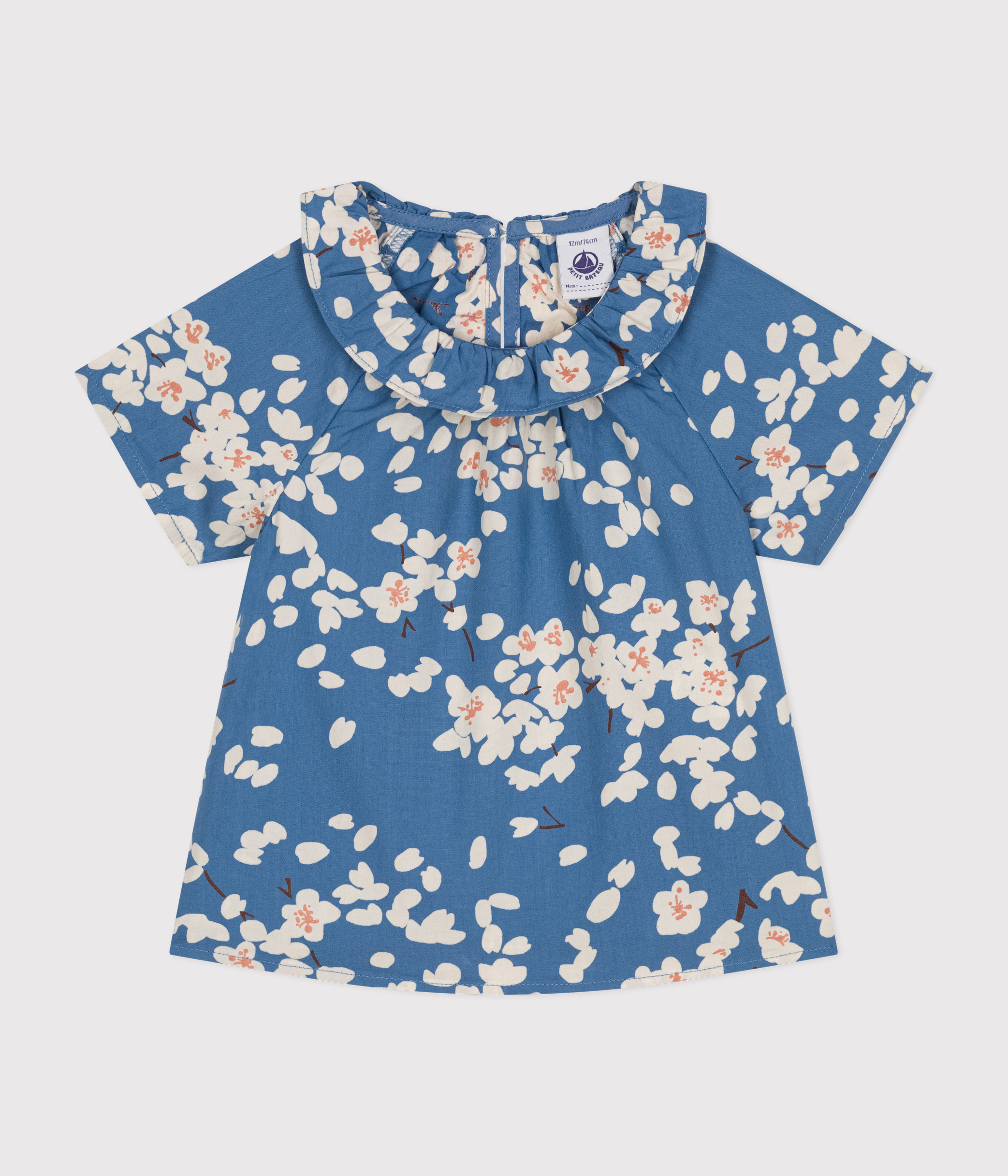 PETIT BATEAU Printed baby girl blouse main image 0