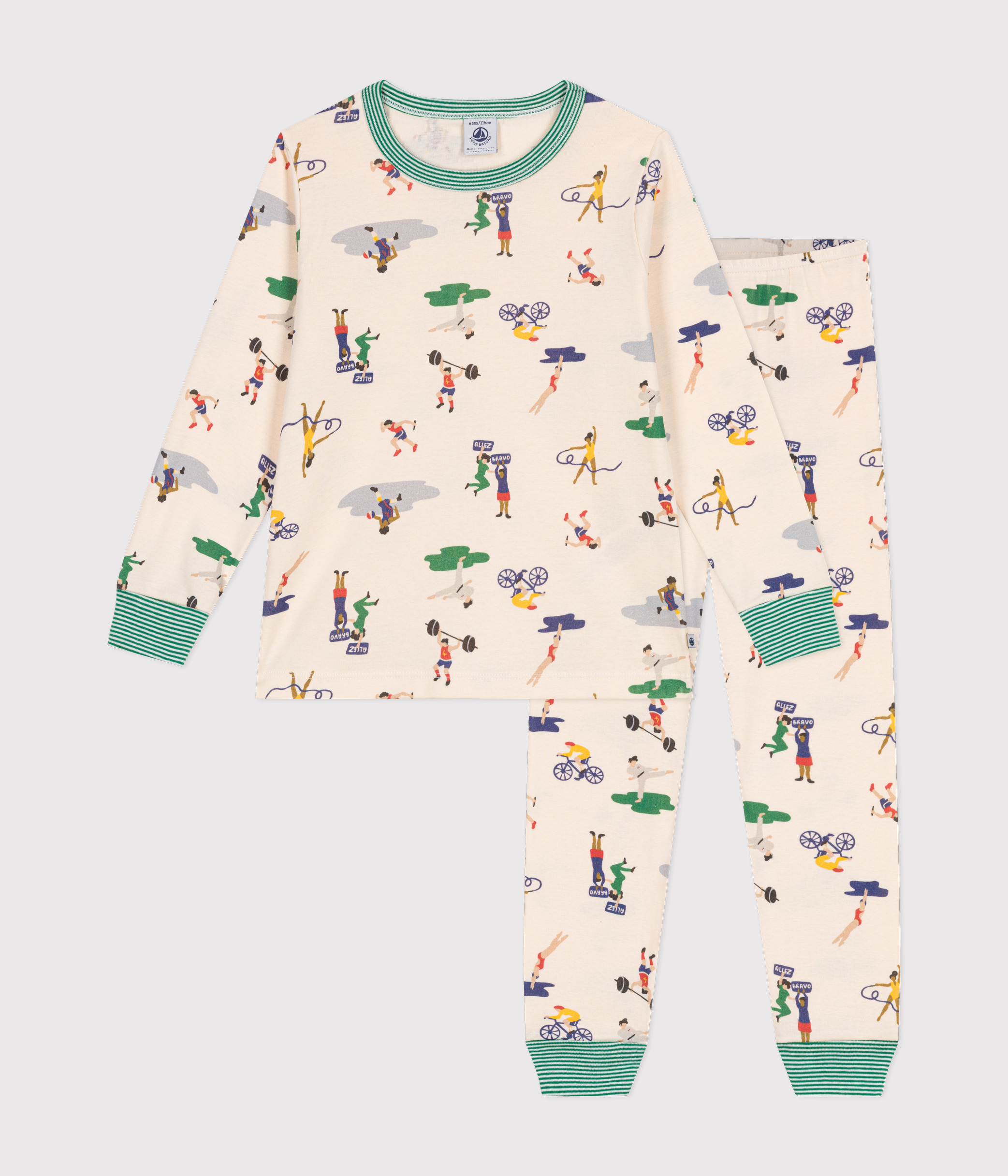 Children's Multi-Sports Print Cotton Pyjamas
