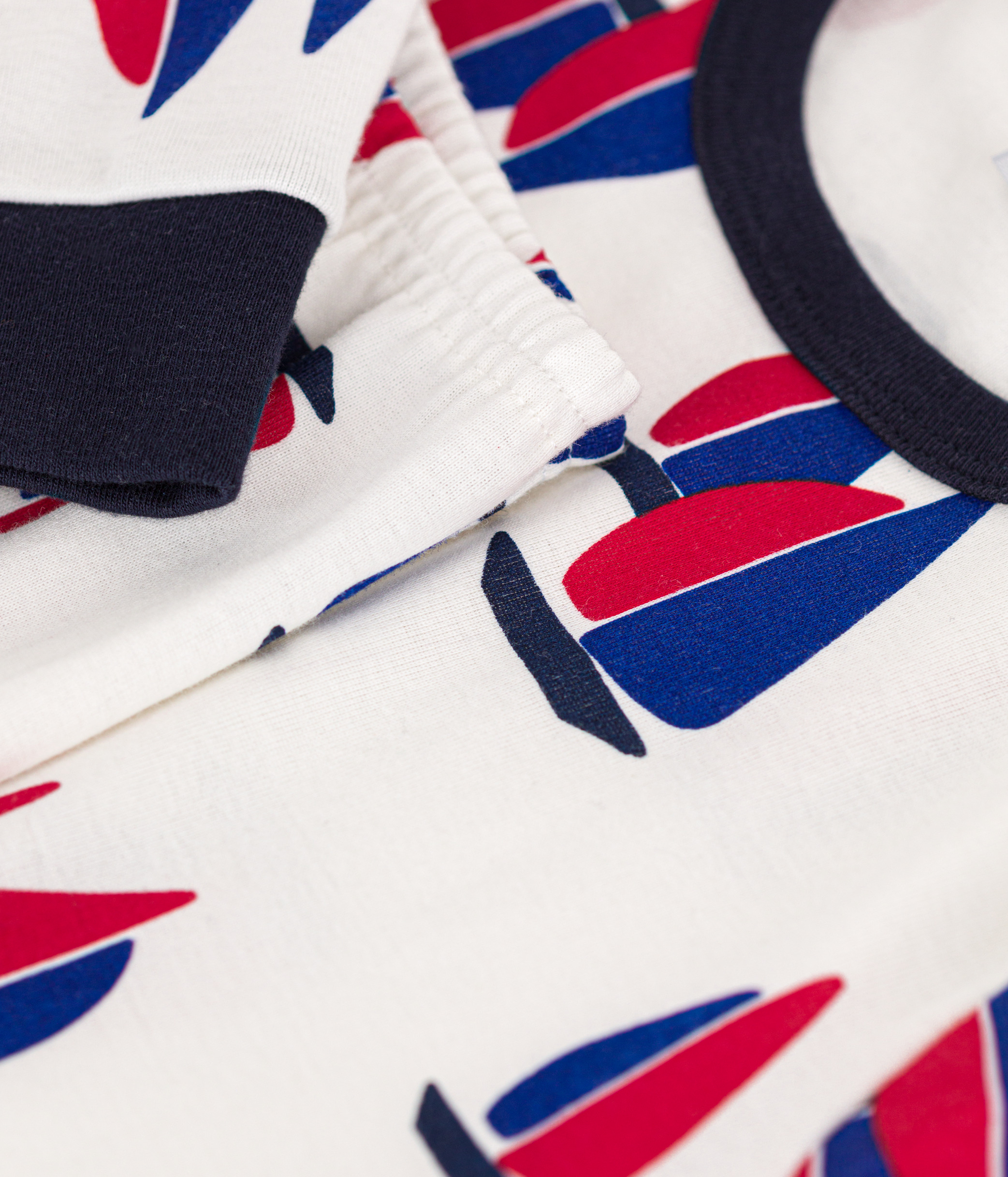 Children's Boat Print Cotton Pyjamas