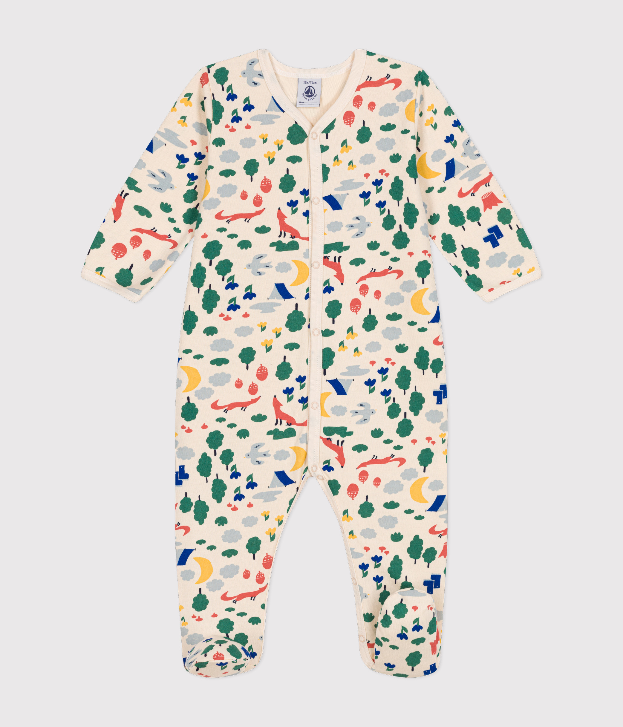 Babies' Brushed Fleece Forest Print Pyjamas