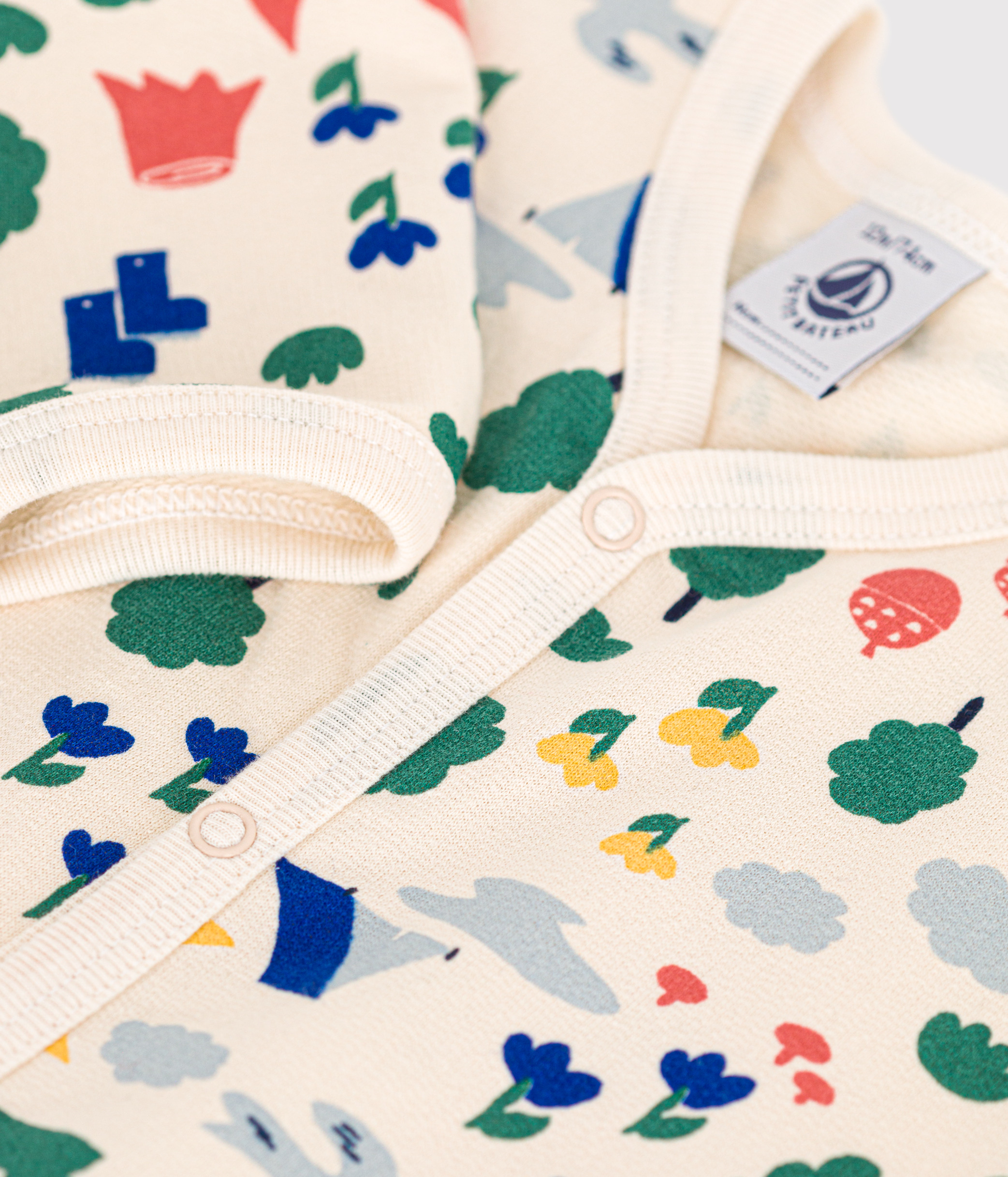 Babies' Brushed Fleece Forest Print Pyjamas