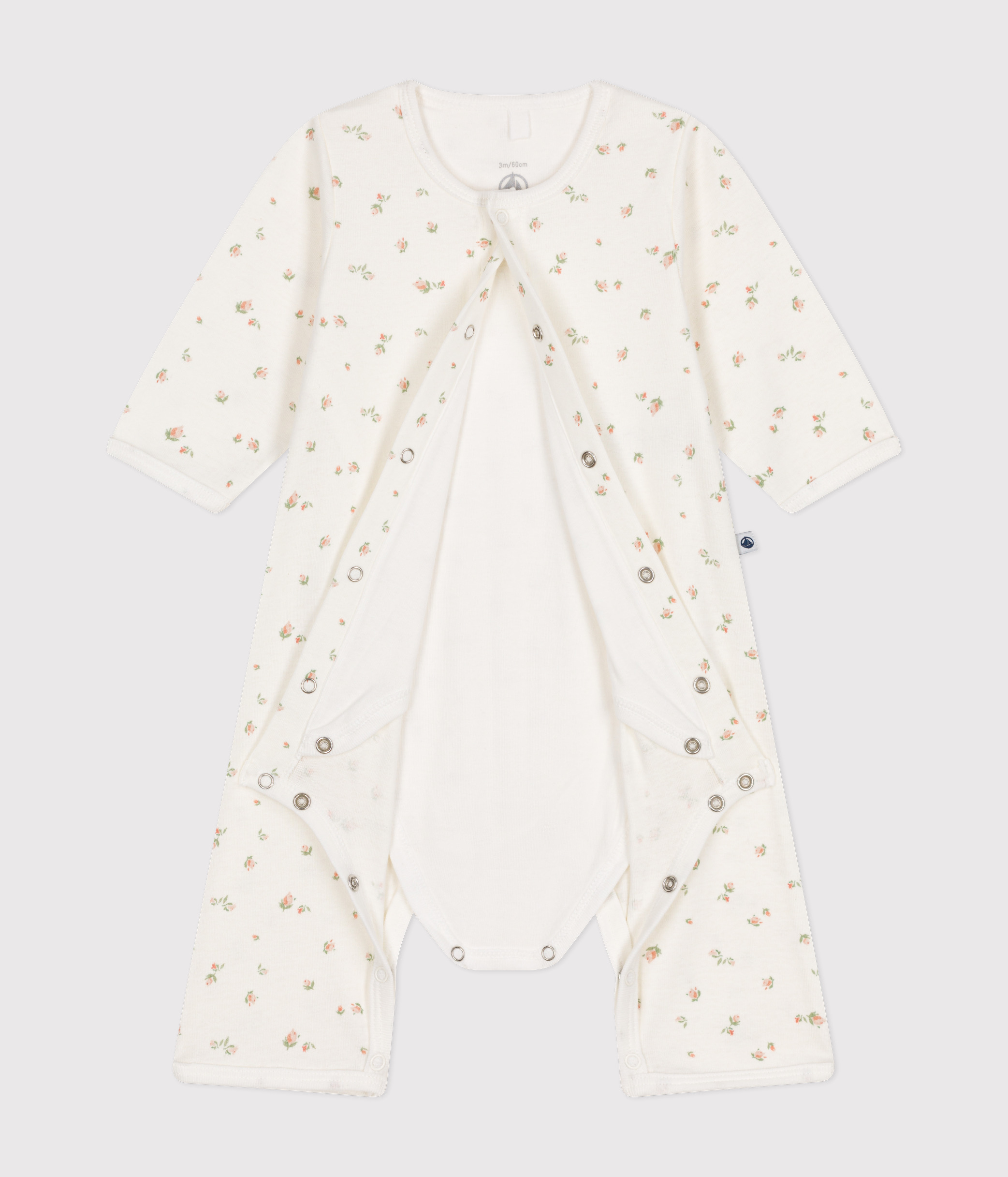 Babies' Footless Cotton Bodyjama