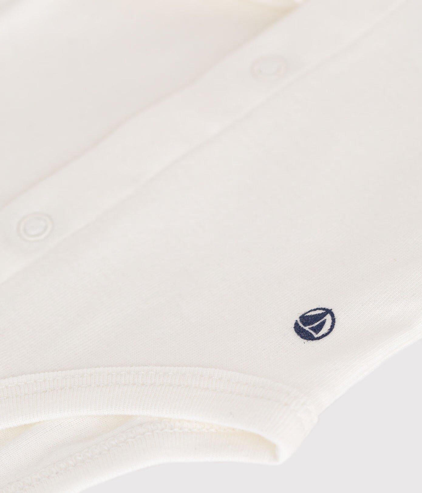 Babies' Long-Sleeved Cotton Bodysuit With Collar