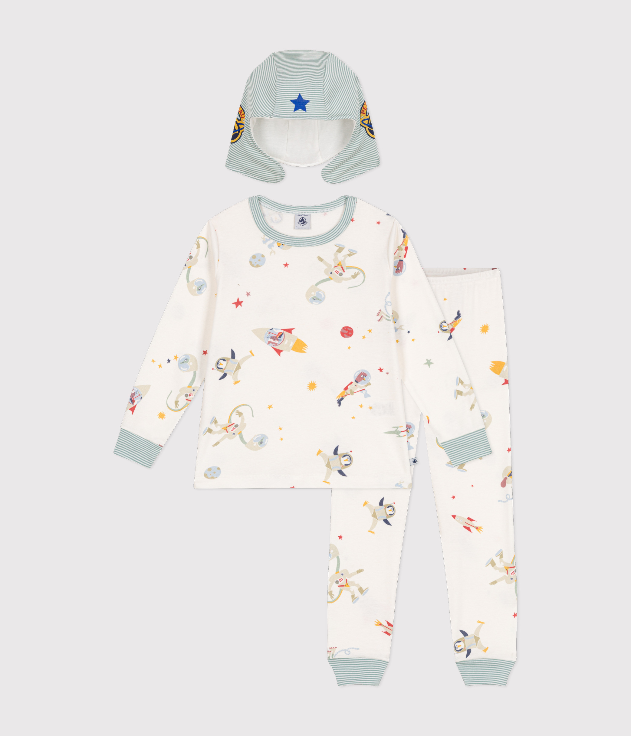 Children's Space Print  Fancy Dress Cotton Pyjamas