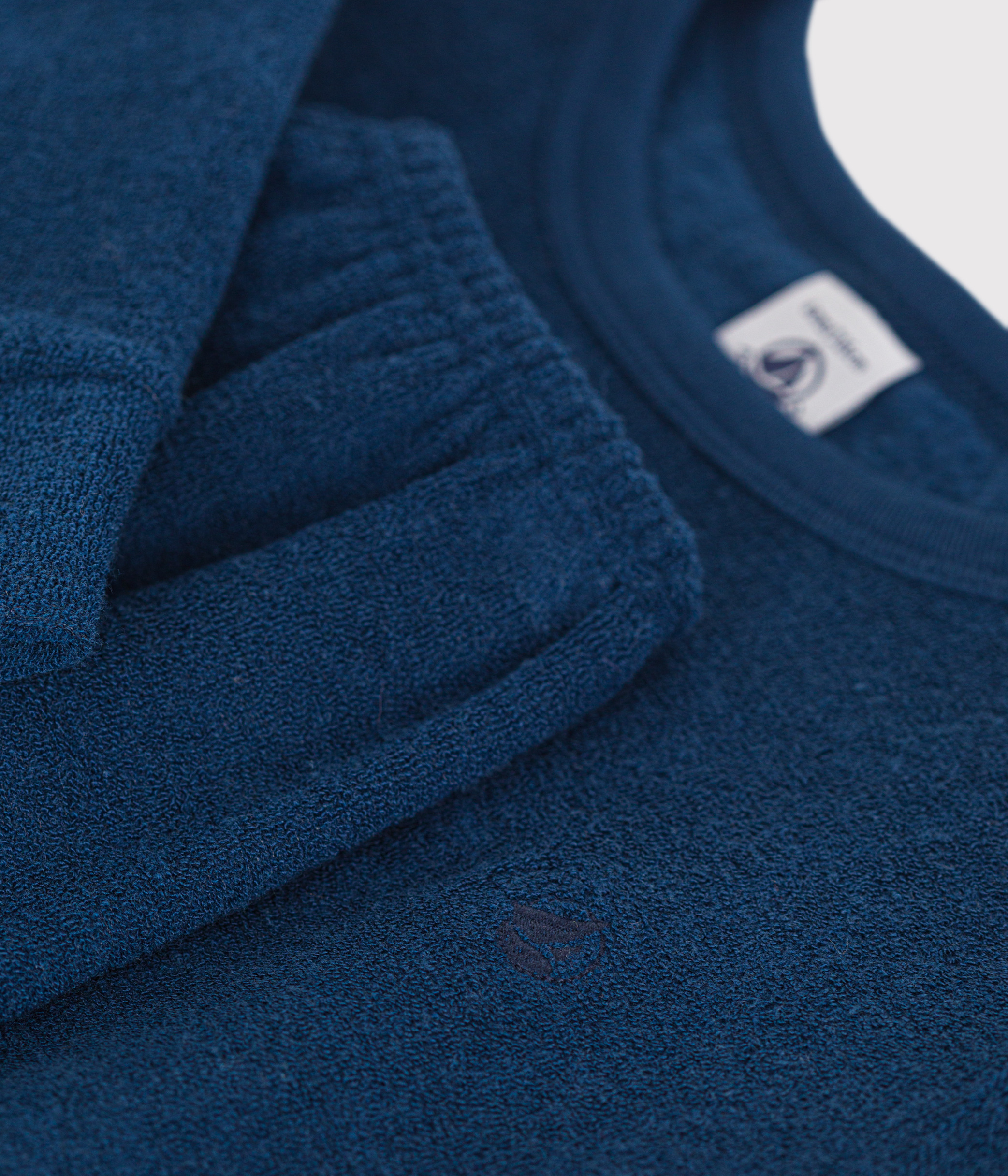 Children's Plain Pyjamas In Brushed Terry Towelling