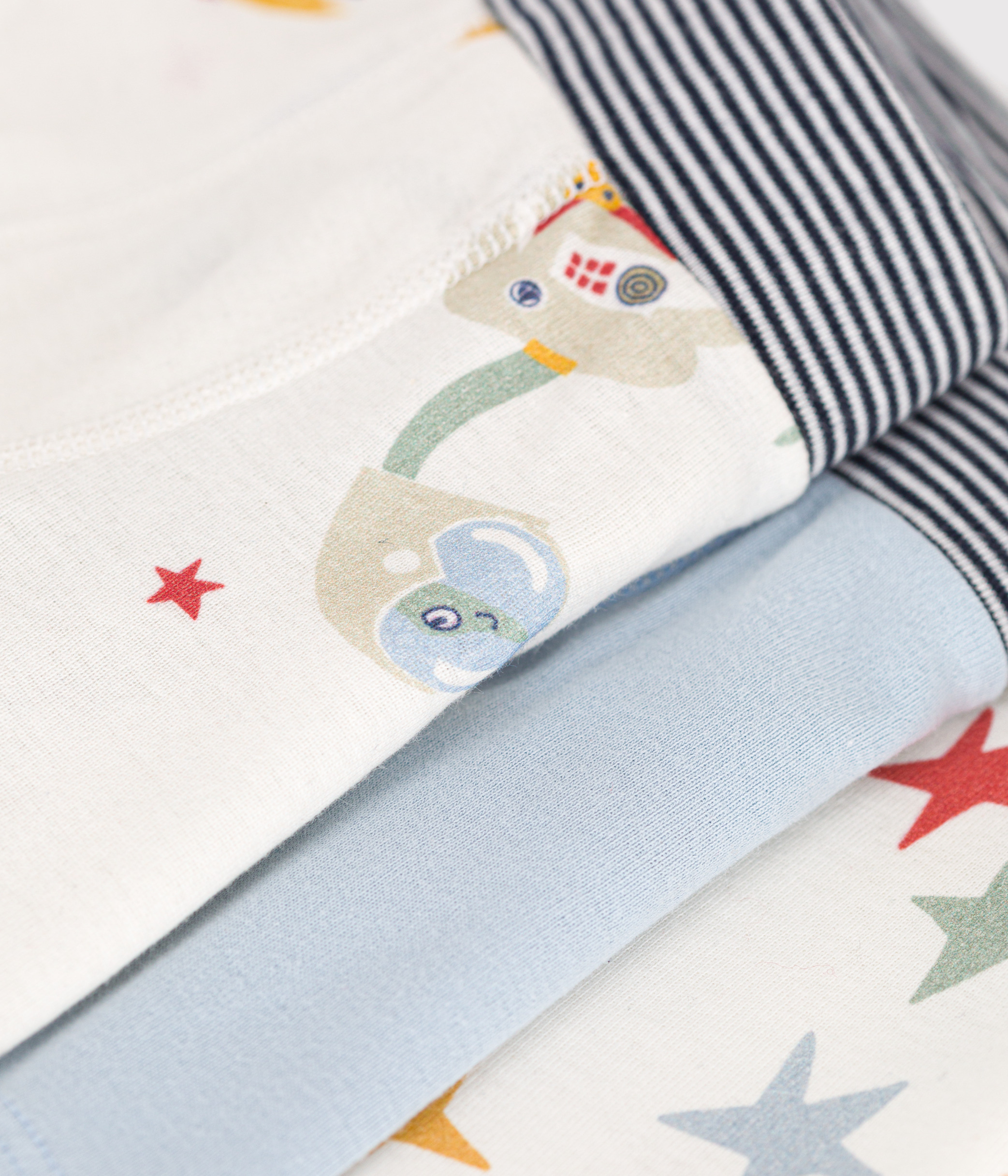 Children's Space-Themed Cotton Boxers - 3-Pack