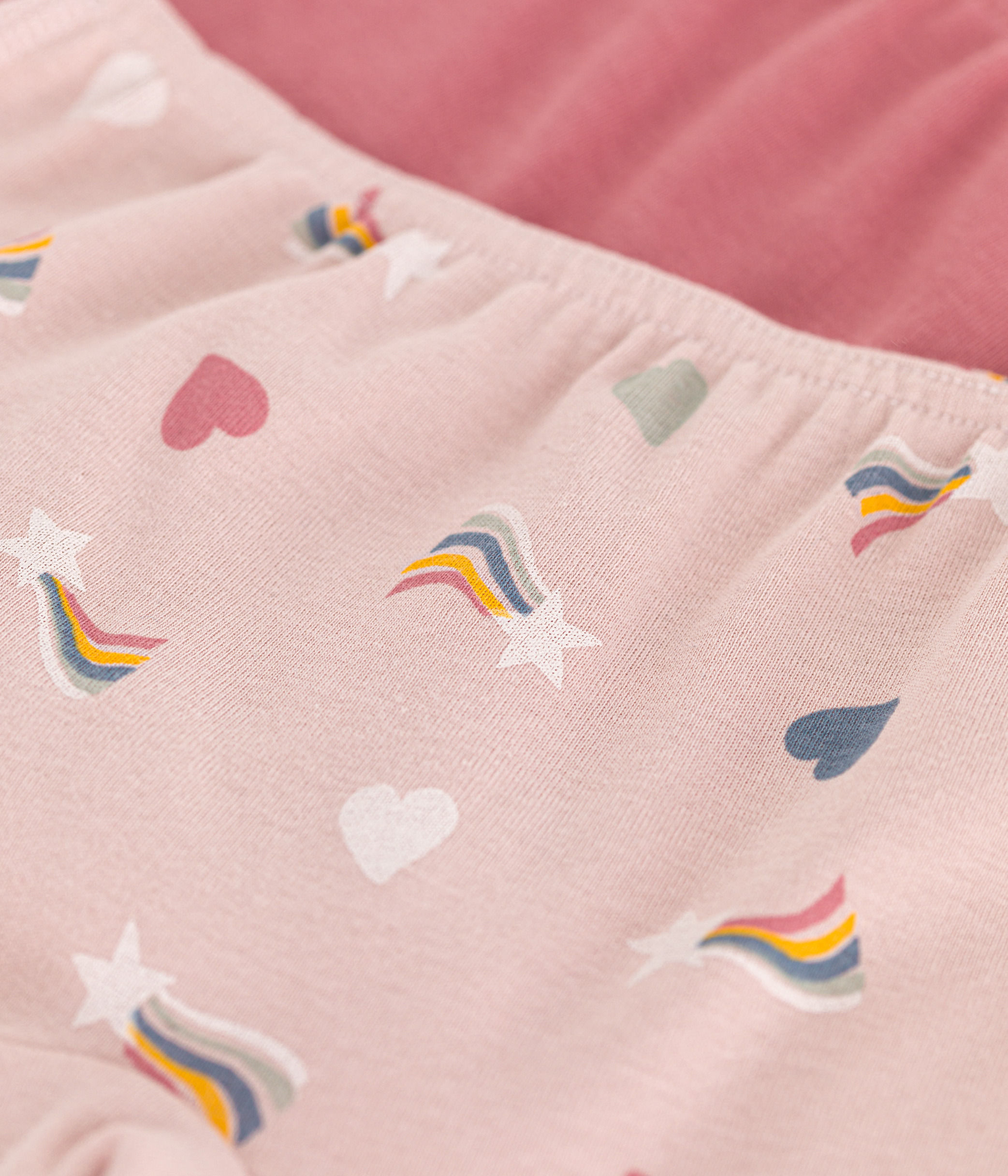 Children's Heart Pattern Cotton Hipsters - 2-Pack