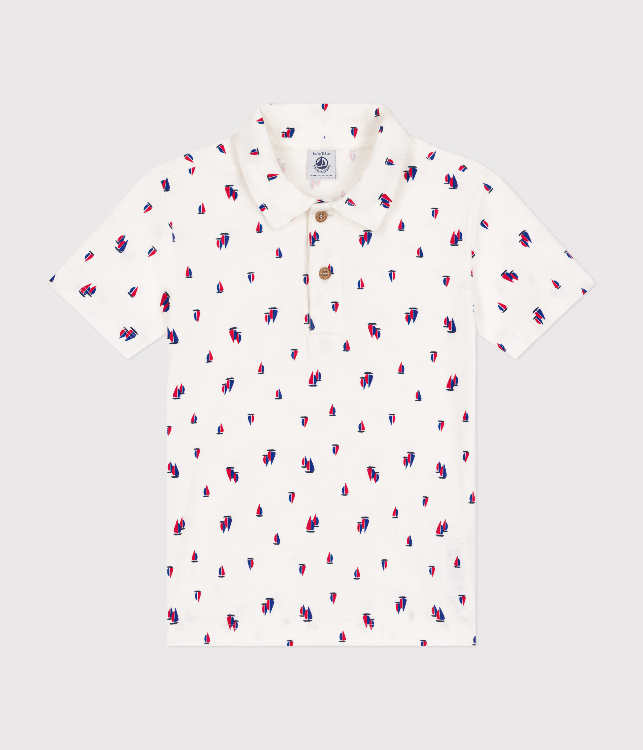 Boys' Short-Sleeved Cotton Polo Shirt