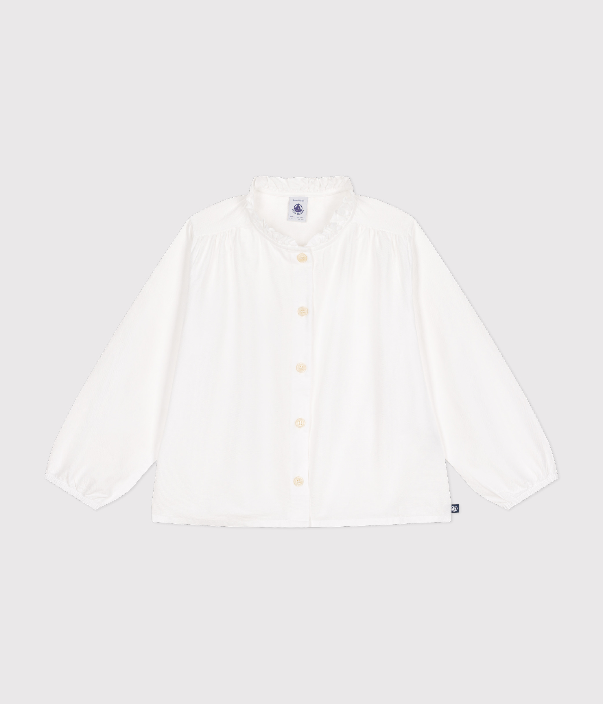 Little Girl's Long-Sleeved Woven Fabric Blouse