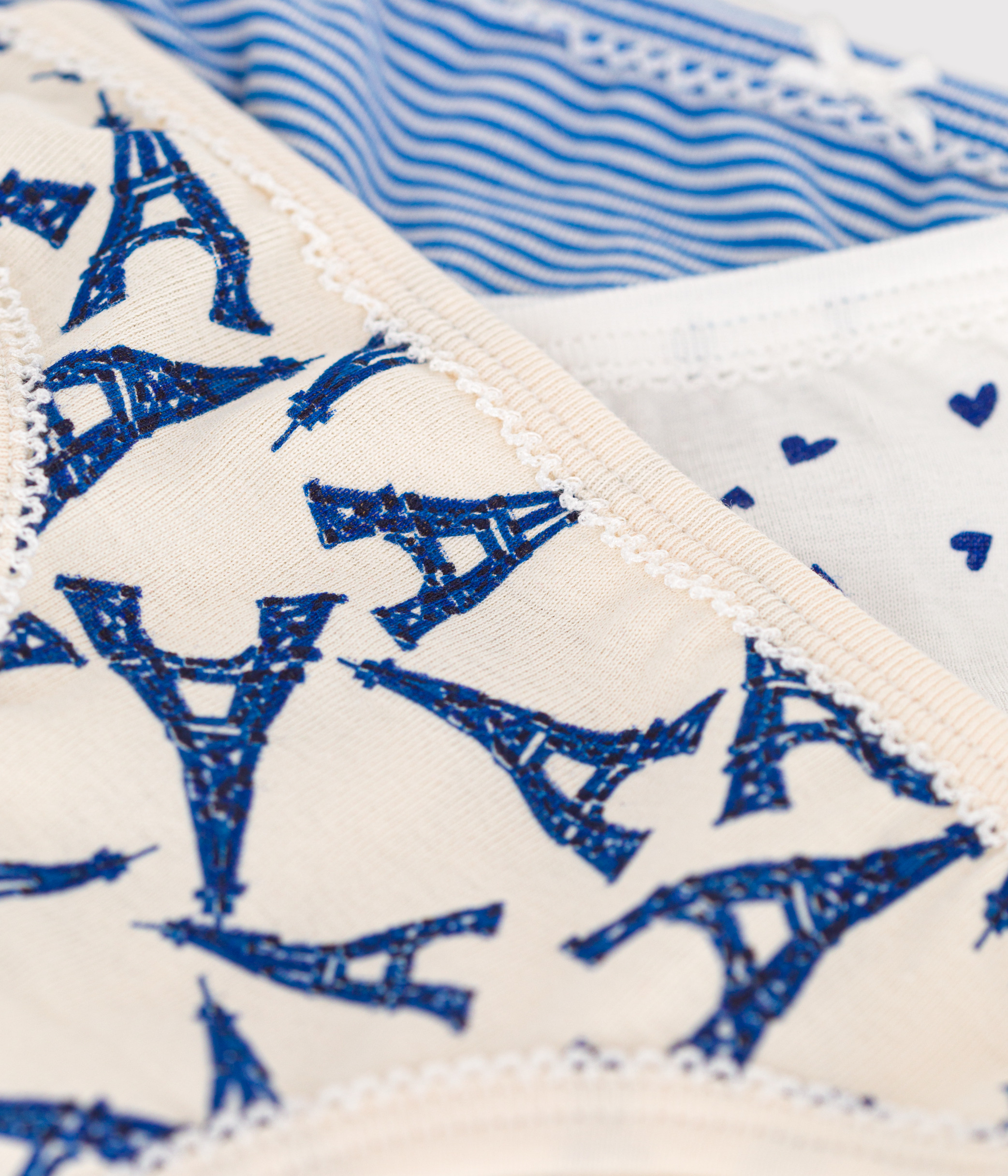Children's Cotton Paris-Themed Knickers - 3-Pack
