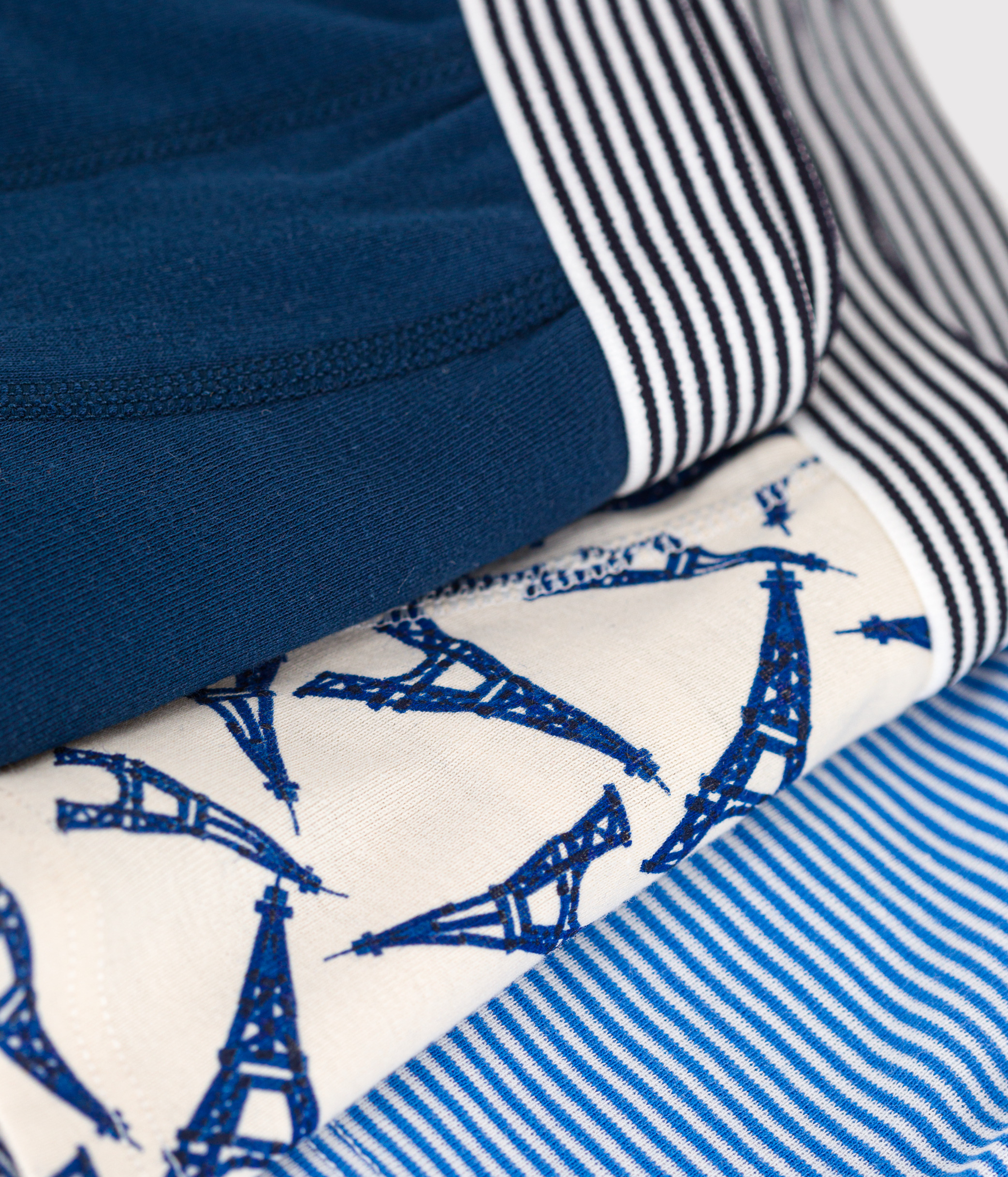 Children's Paris-Themed Cotton Boxers - 3-Pack