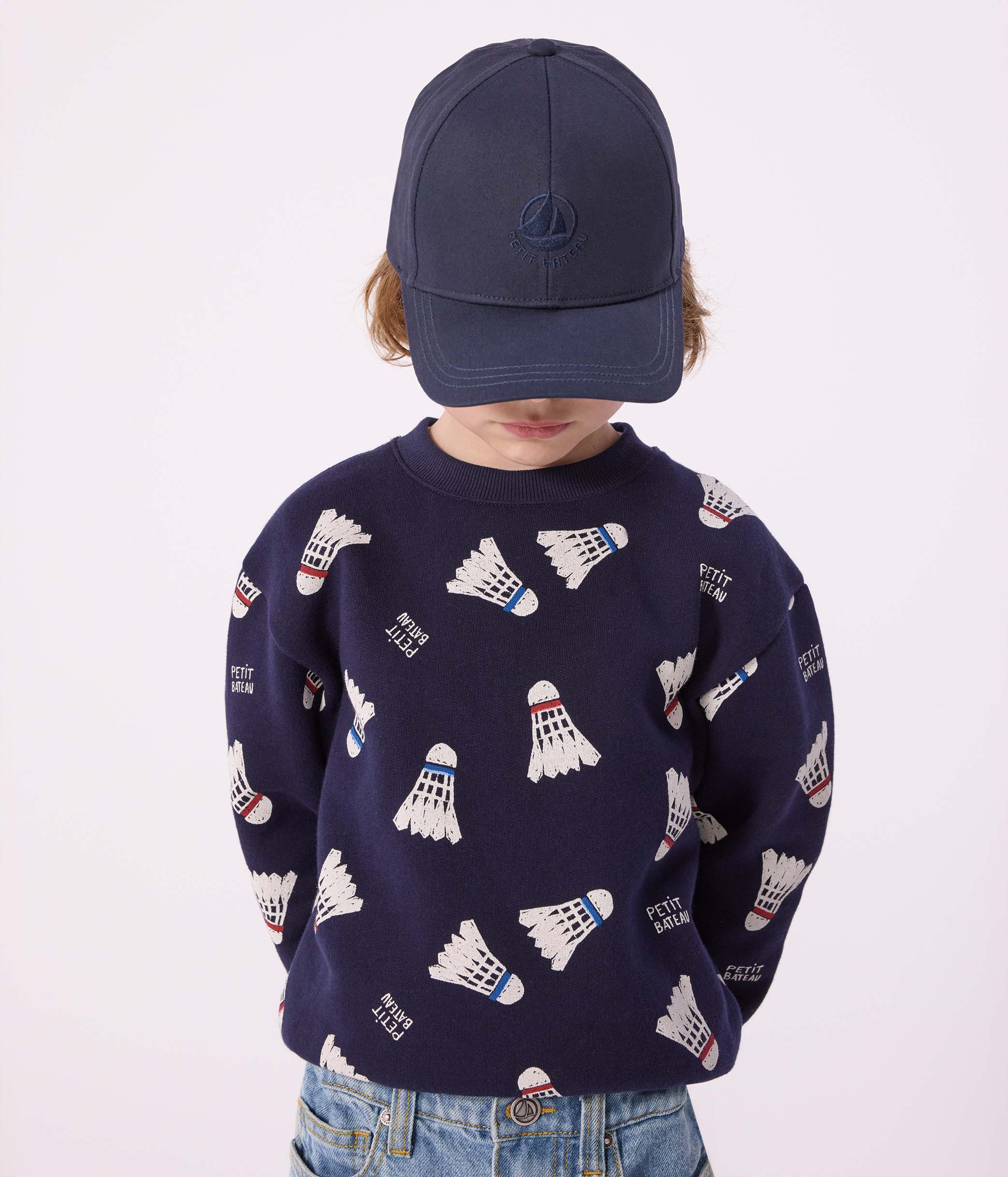 Plain blue children's cap