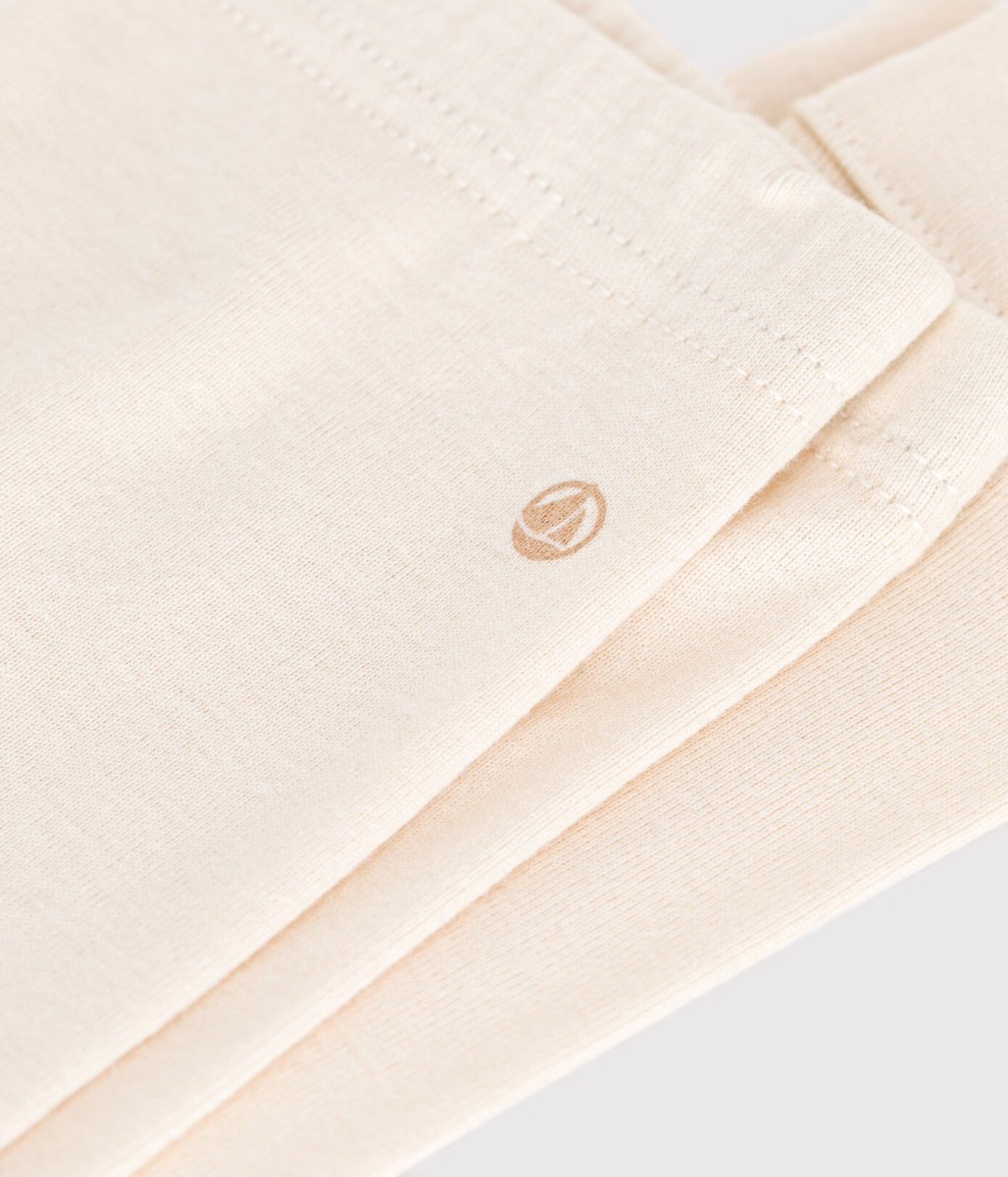 Babies' plain cotton leggings