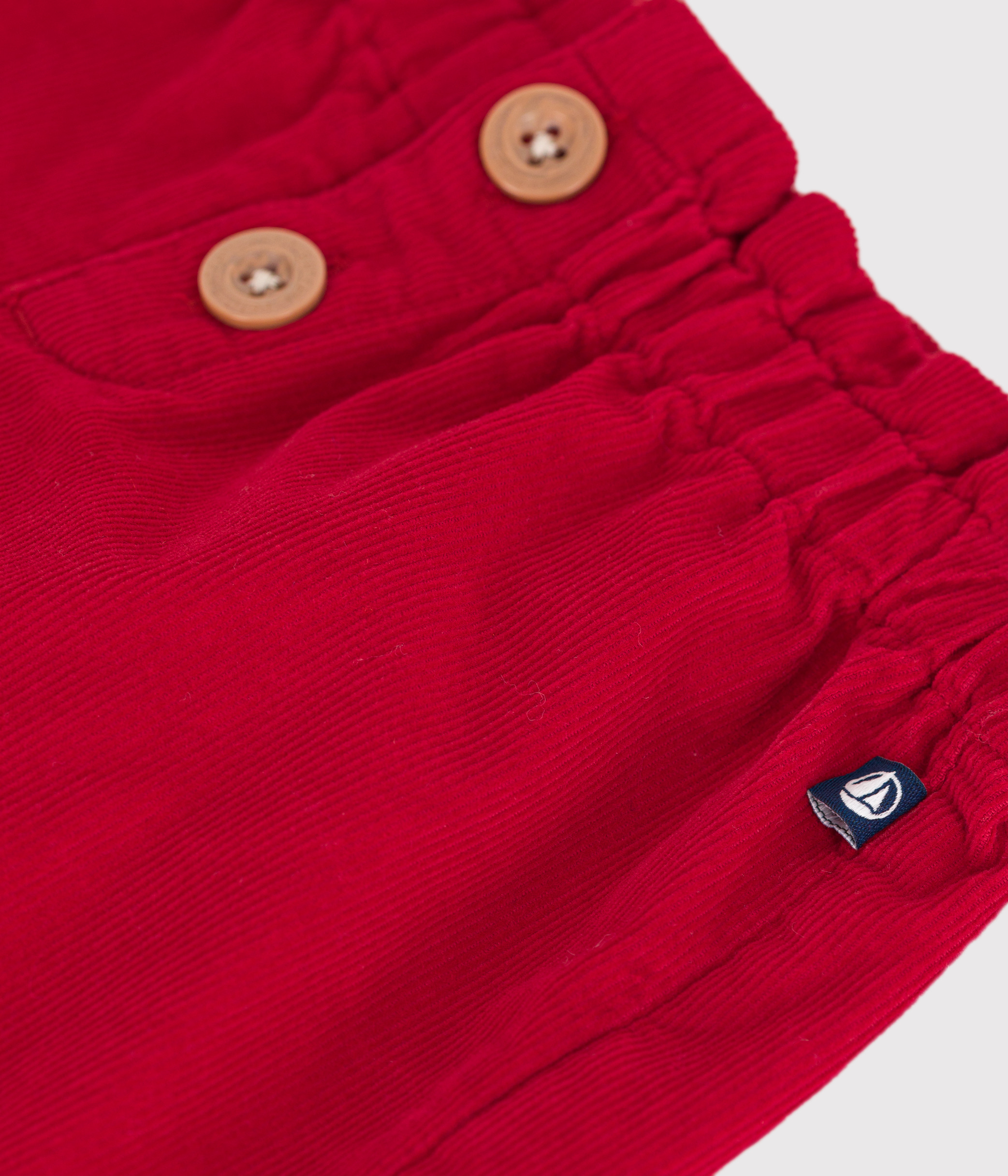 Babies' plain corduroy shorts