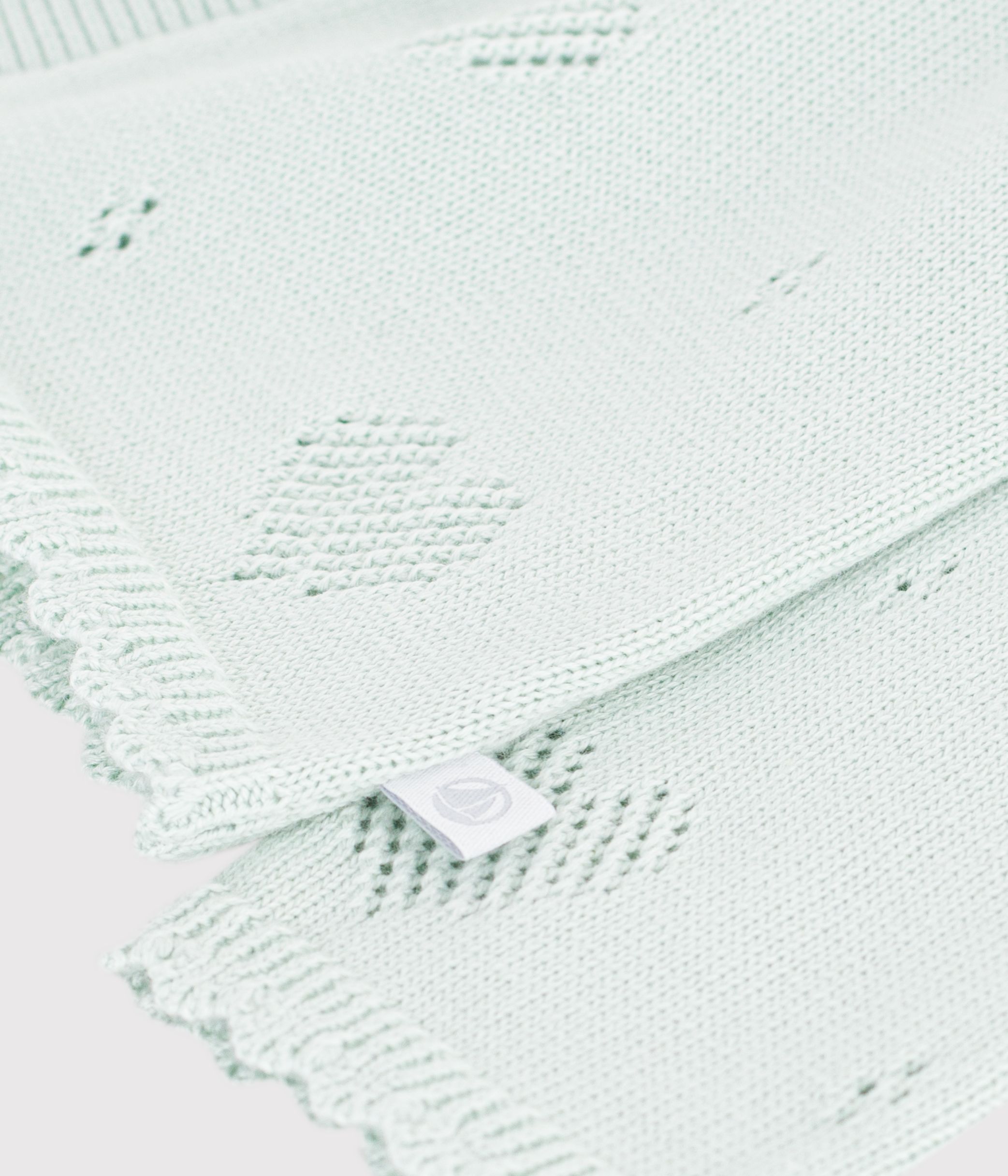 Babies' cotton cardigan with a heart pattern