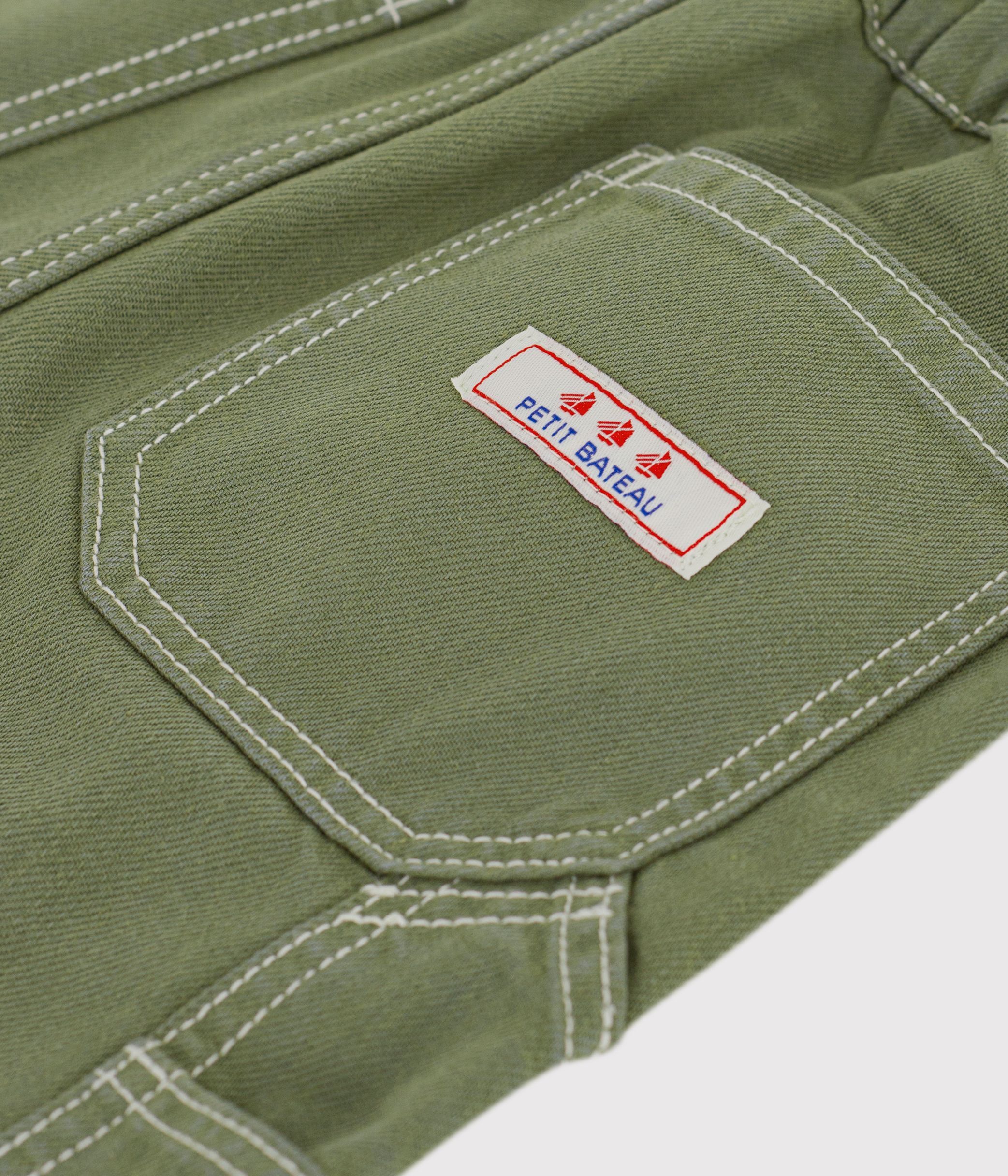 Children's cotton carpenter-style trousers
