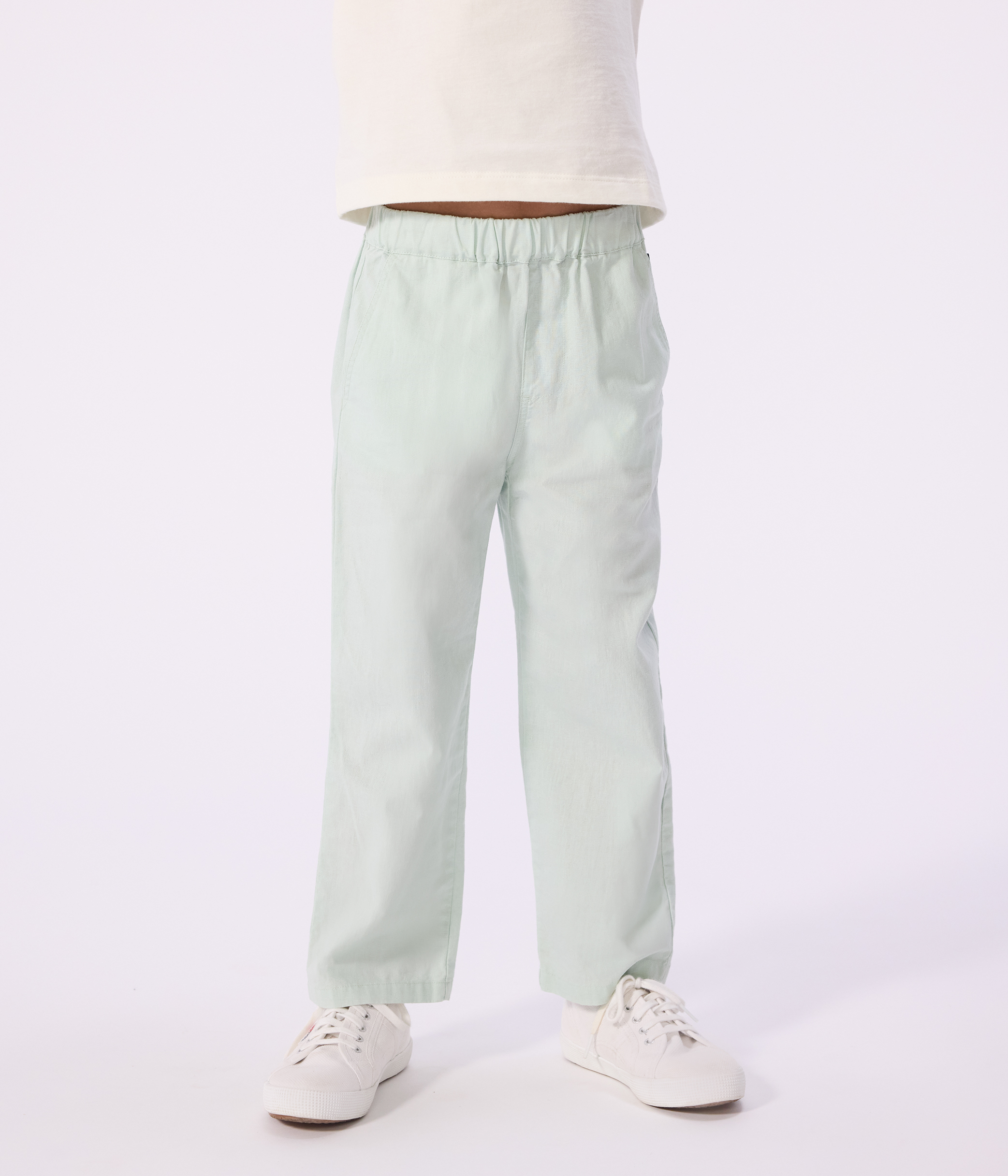 Children's cotton and linen trousers